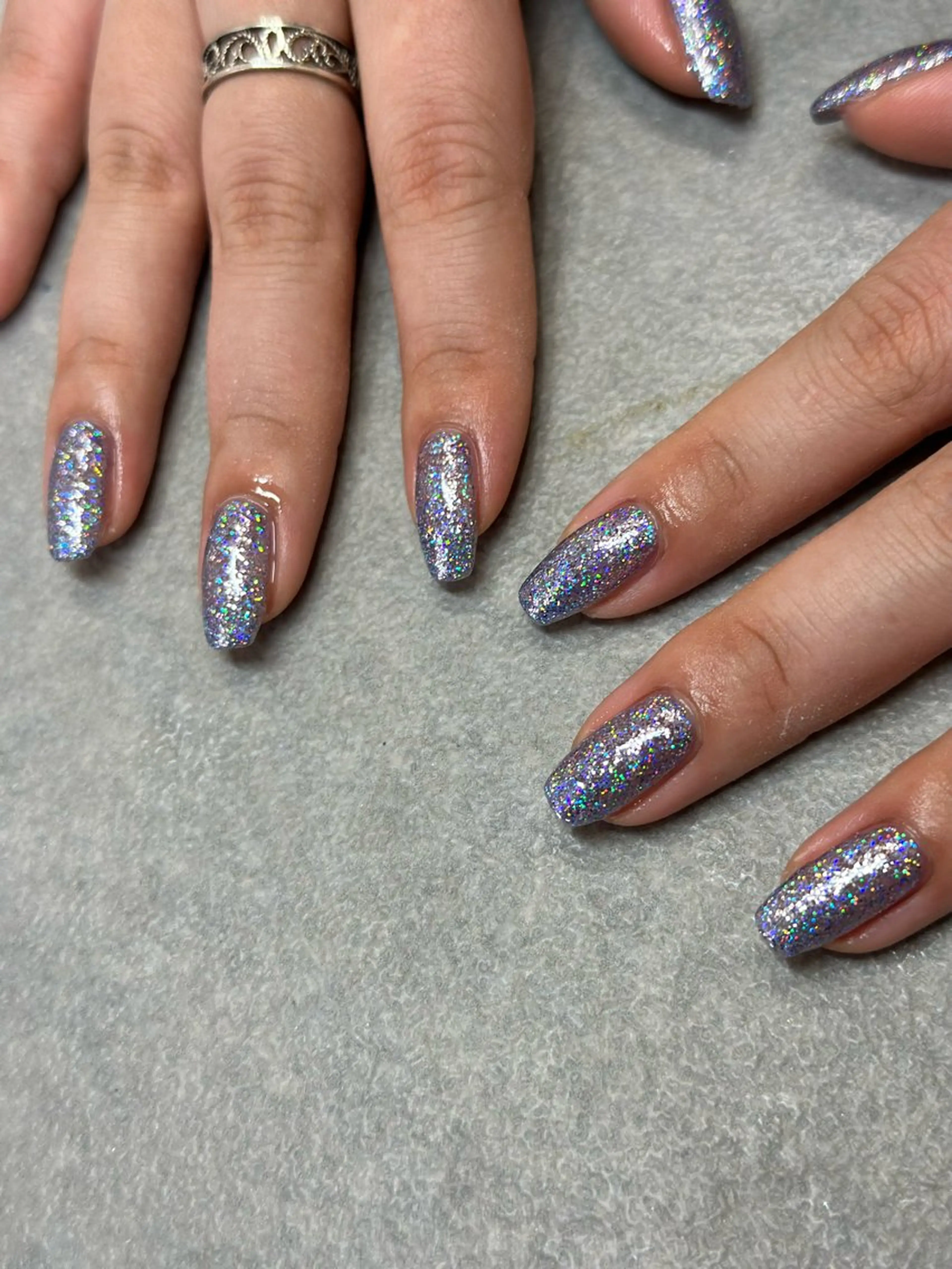 ネイル キラキラネイル ハンドネイル フットネイル kiii.__ ✴︎*のネイルデザイン