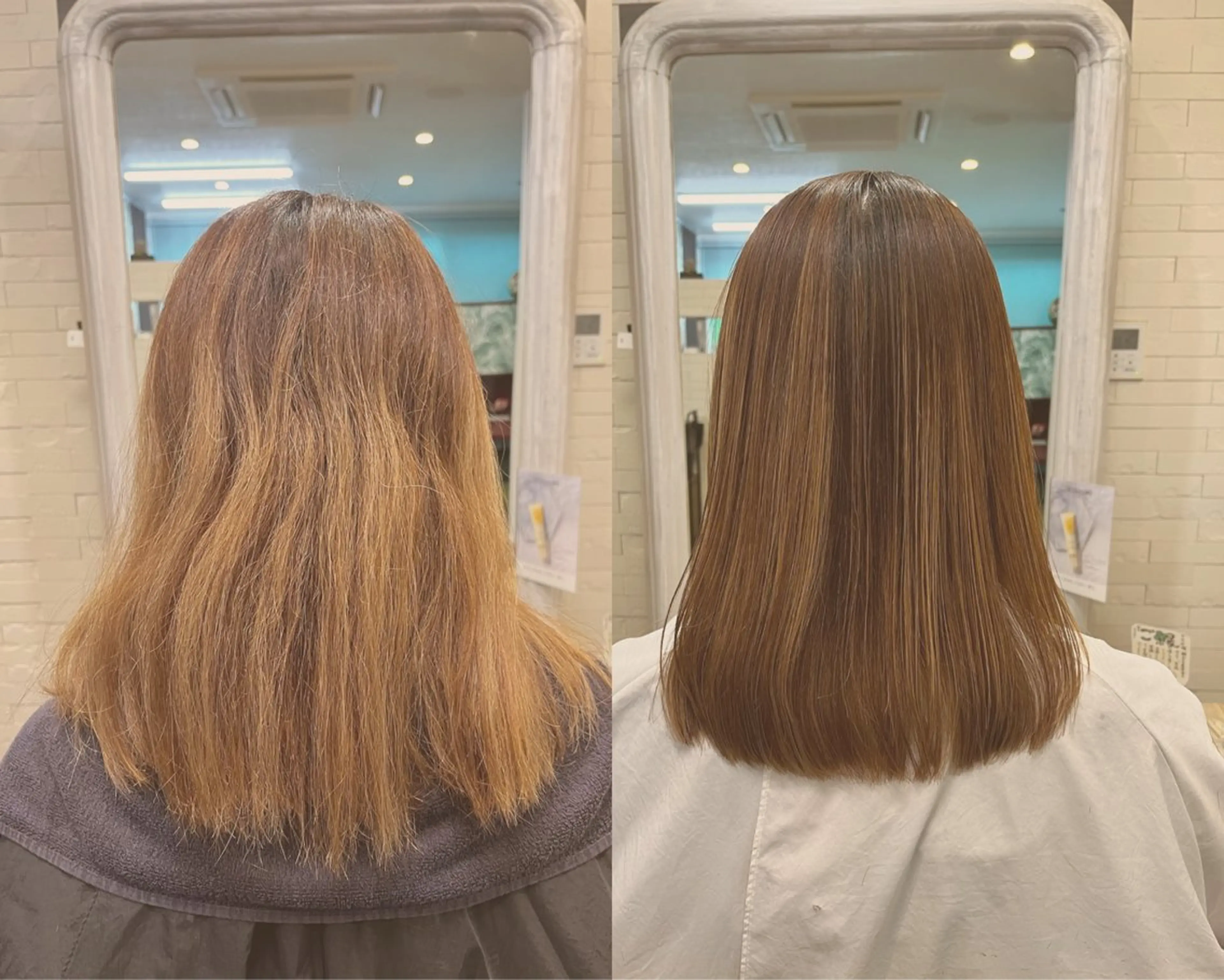 【自然なツヤ髪へ✨】縮毛矯正(シャンプーブロー込み)【部分矯正🉑】の写真