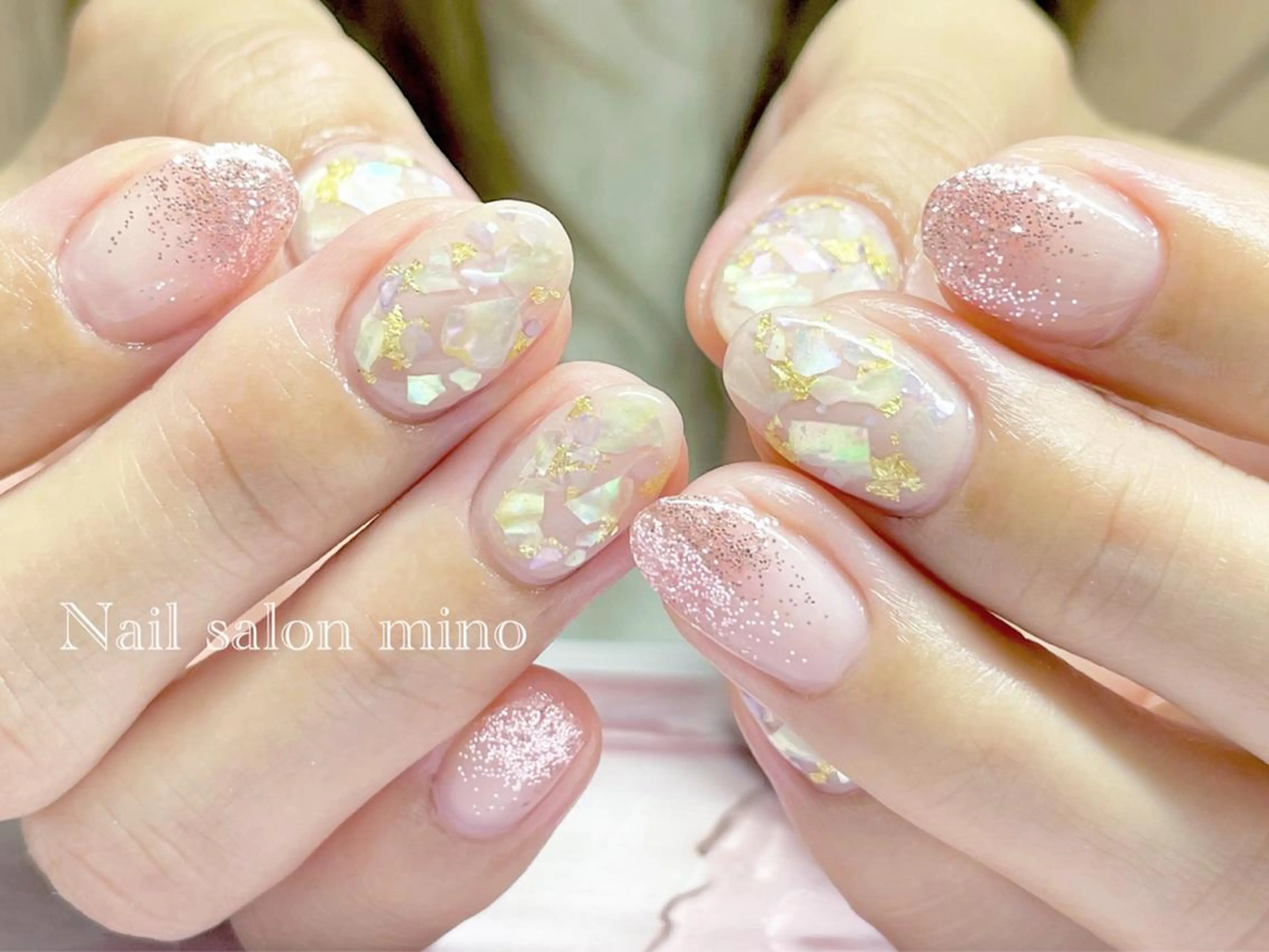 ネイル アートネイル シンプルネイル 三野　nail salon minoのネイルデザイン
