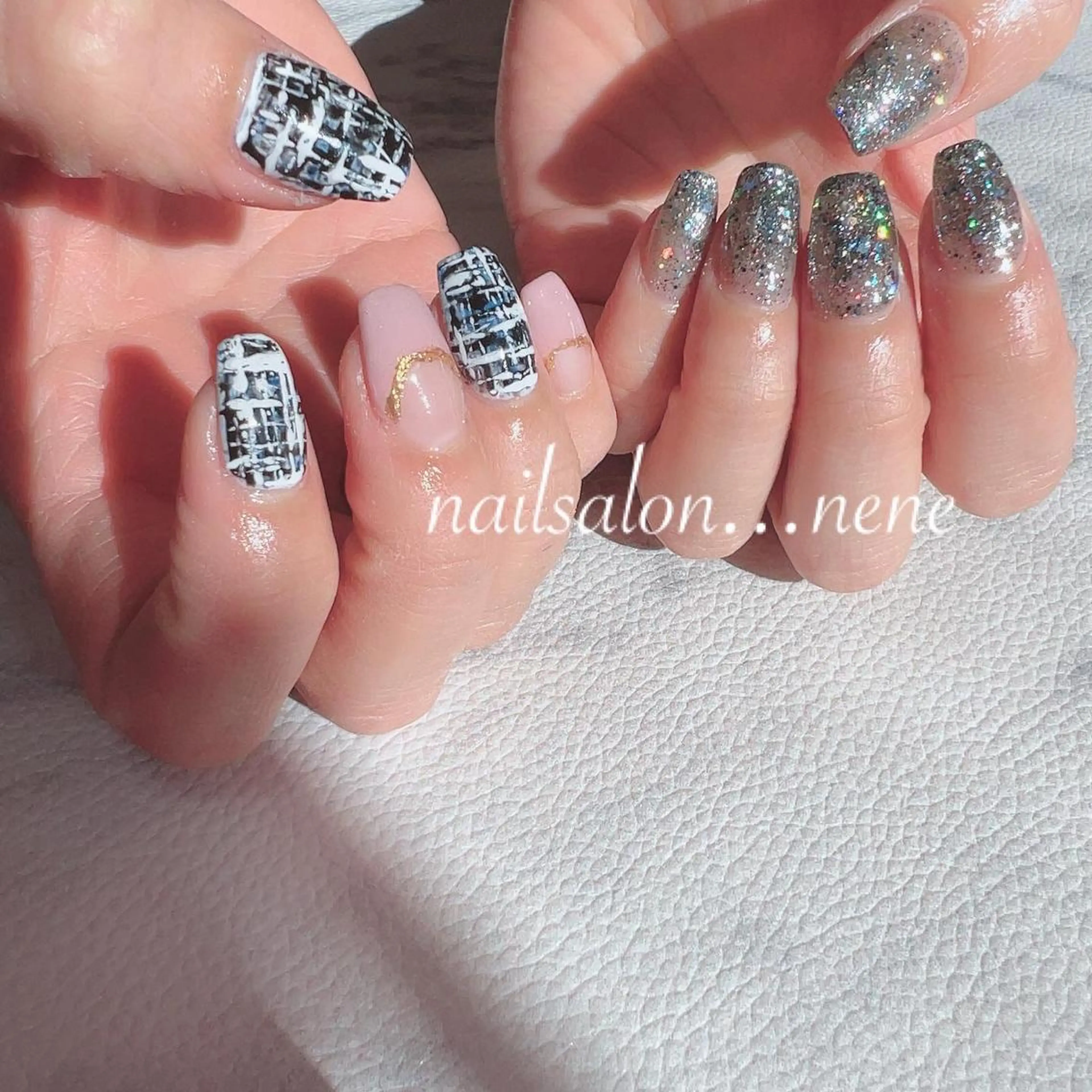 ネイル ツイードネイル ハンドネイル nailsalon ...neneのネイルデザイン