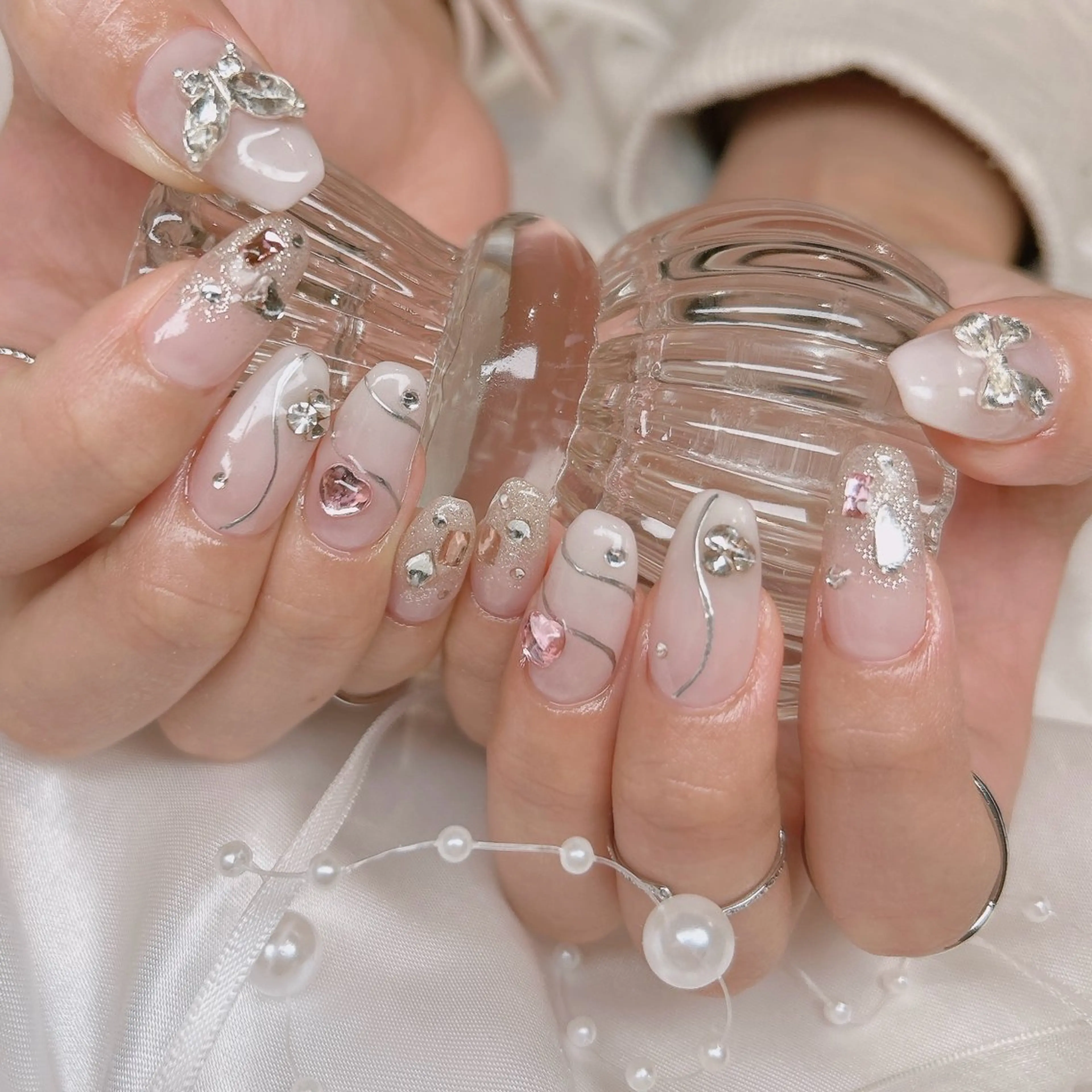 ネイル キラキラネイル ハンドネイル junna 金山.東別院.上前津のネイルデザイン