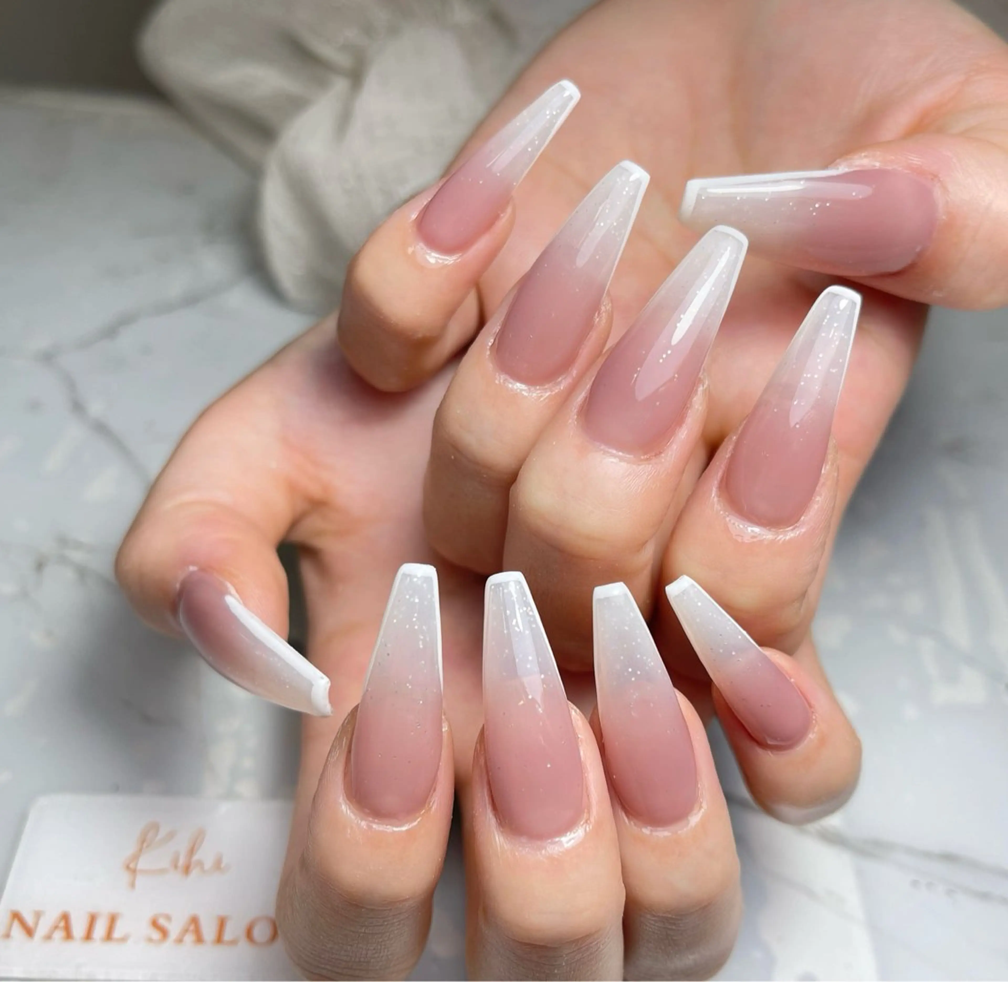 ネイル フレンチネイル さくら💮💮 【オフ無料】のネイルデザイン