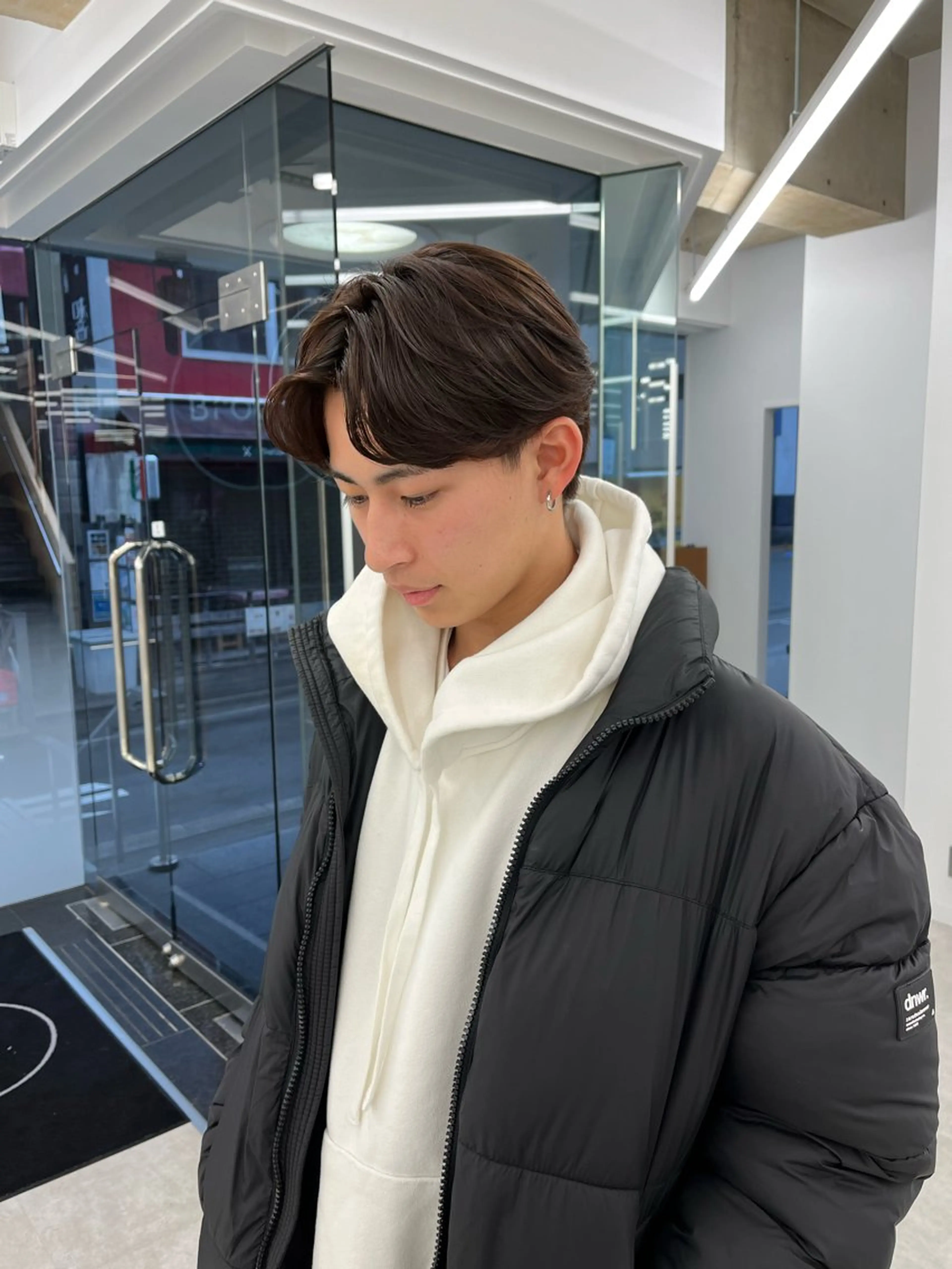 ショート カラー パーマ メンズ メンズパーマ カット パーマ トリートメント 森龍馬 メンズ専門美容師のヘアスタイル