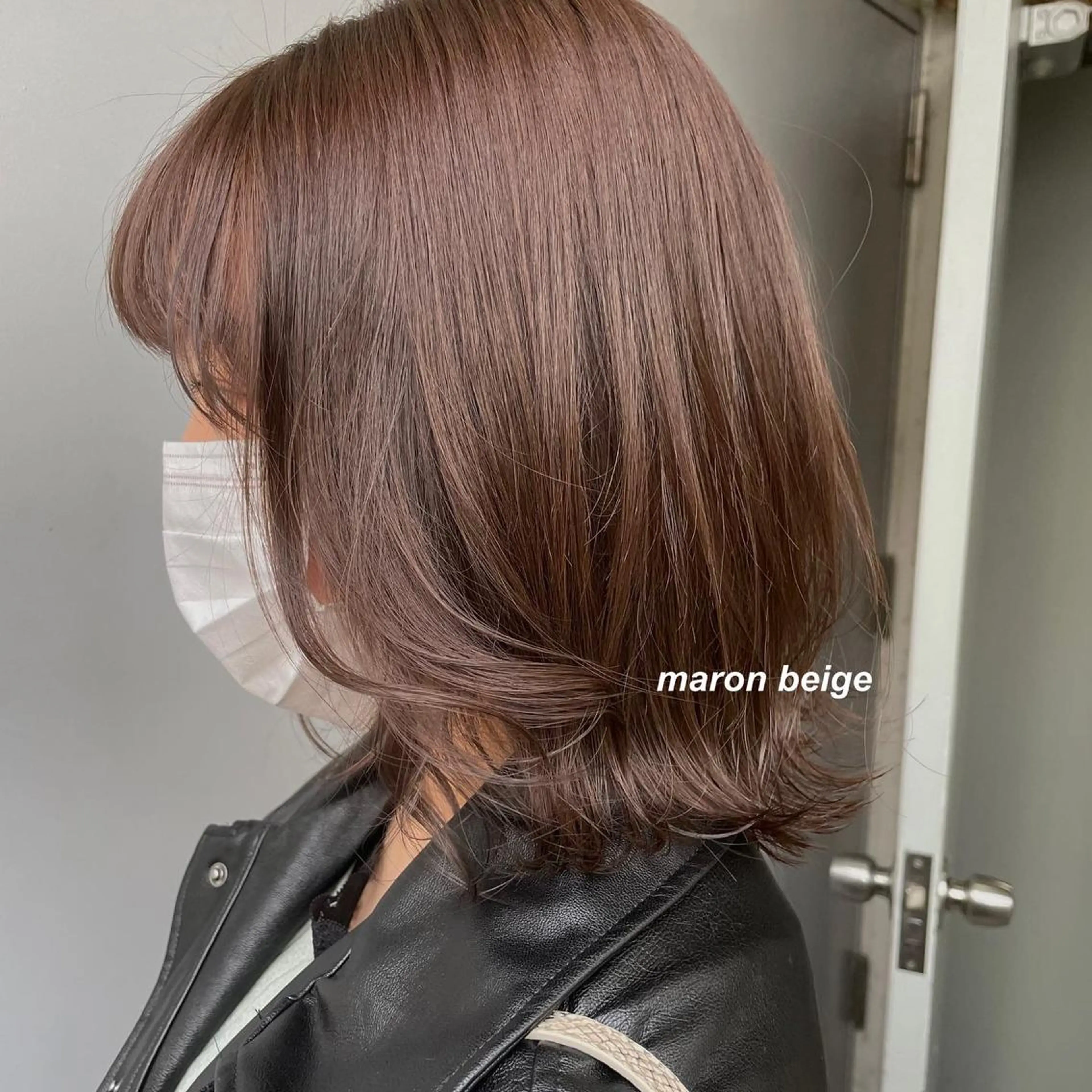 ミディアム カラー ヘアカラー トリートメント ヘッドスパ レイヤーカット 韓国ヘアayameのヘアスタイル