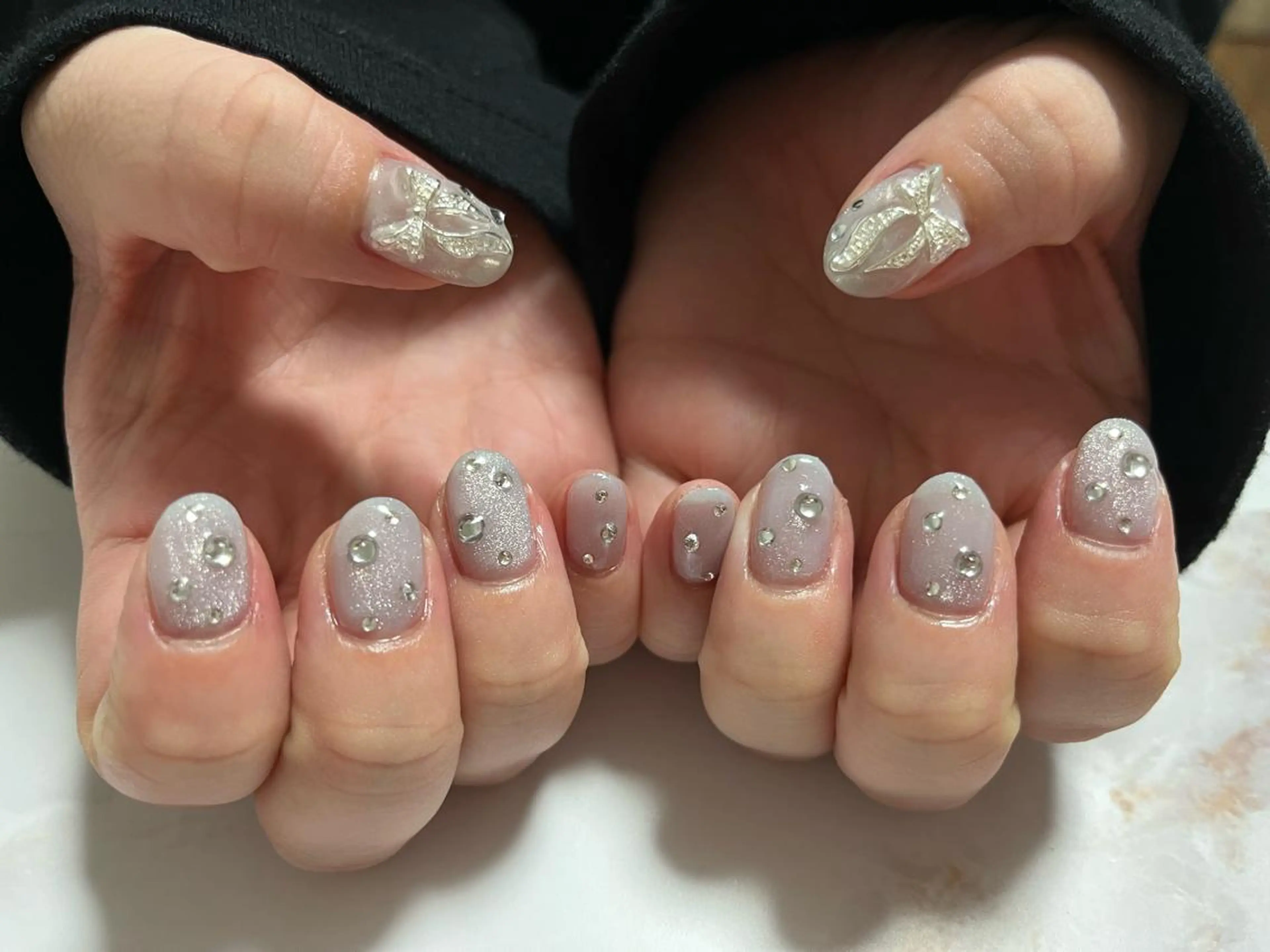 ネイル ジェルネイル マグネットネイル パラジェル Nail Sourireのネイルデザイン