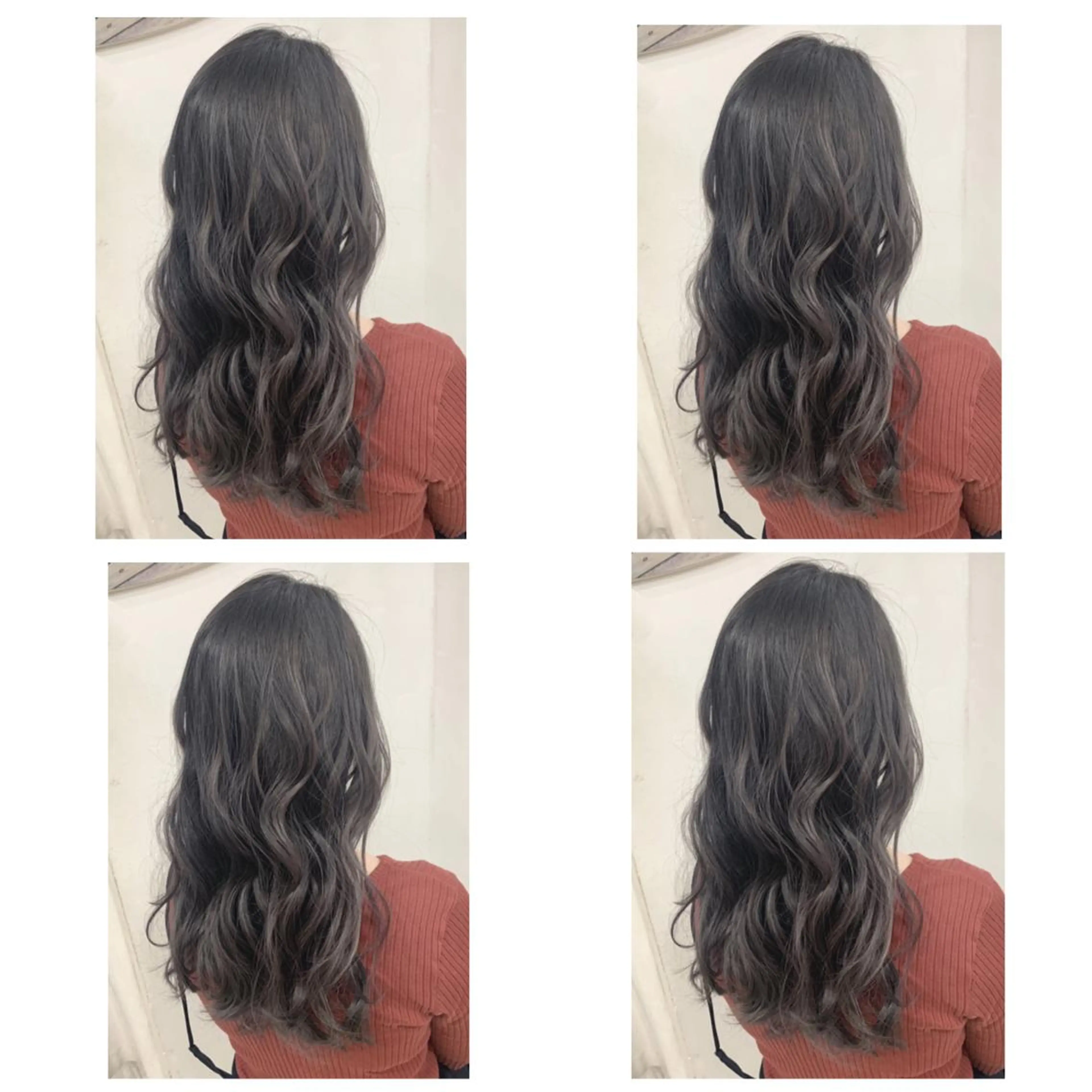 ロング カラー カット ヘアカラー 京都大人女性ショート 徒歩1分/秋山のヘアスタイル