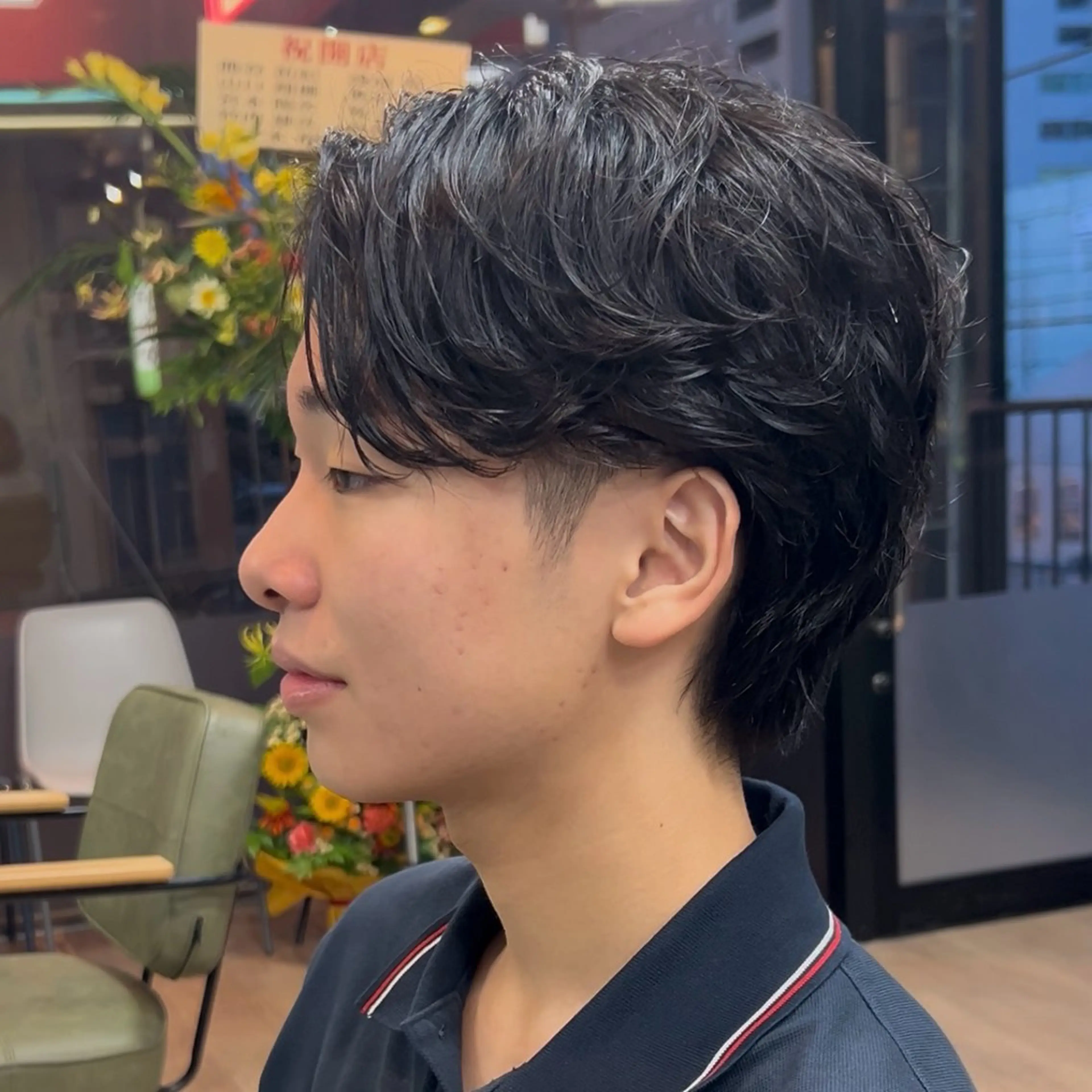 パーマ メンズ フェザーパーマ メンズパーマ 波巻きパーマ カット パーマ yori所属・メンズパーマ/メンズ カット/たばたよしきのヘアスタイル