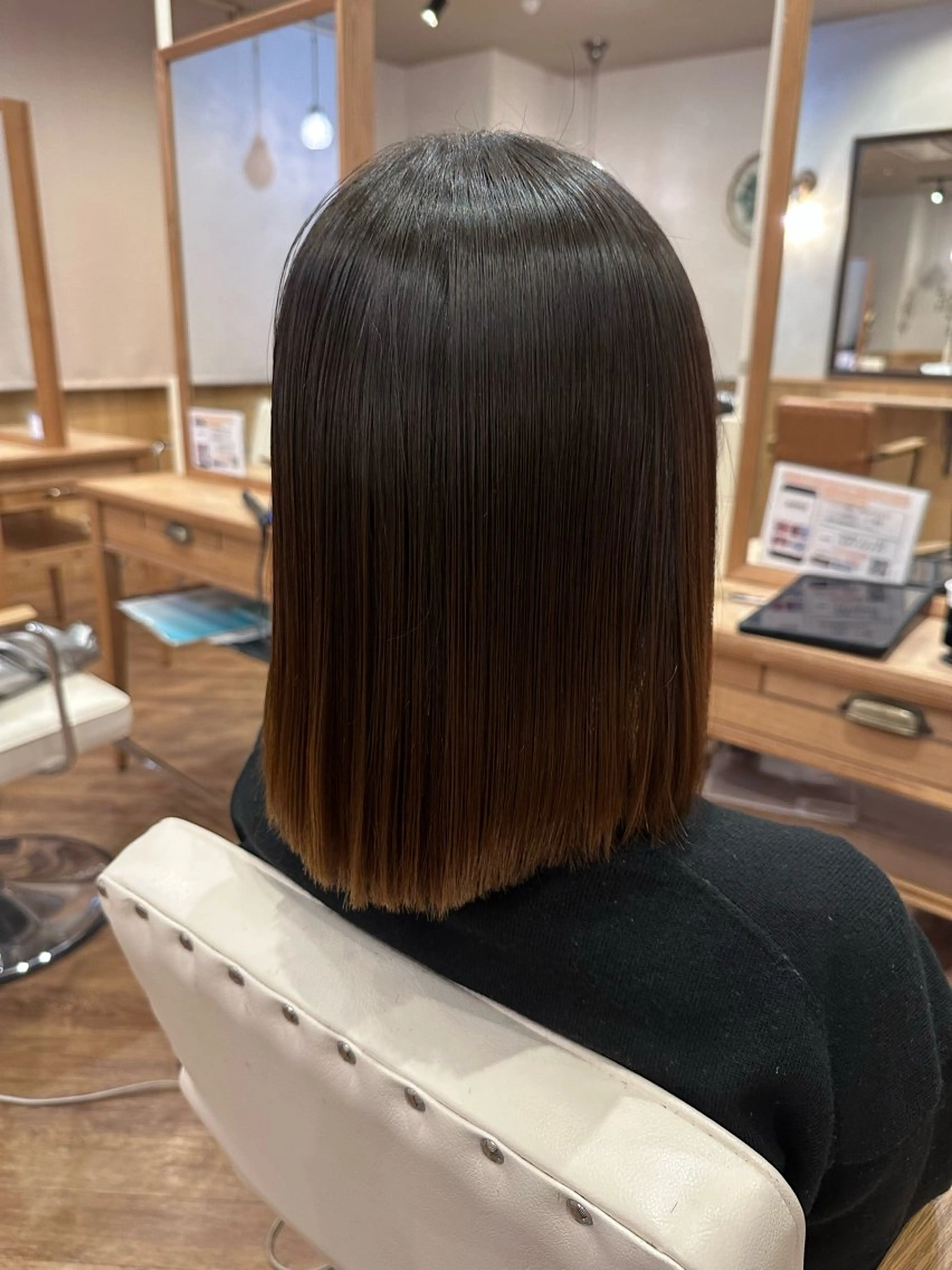 ミディアム 髪質改善 髪質改善・艶カラー HIROTOのヘアスタイル