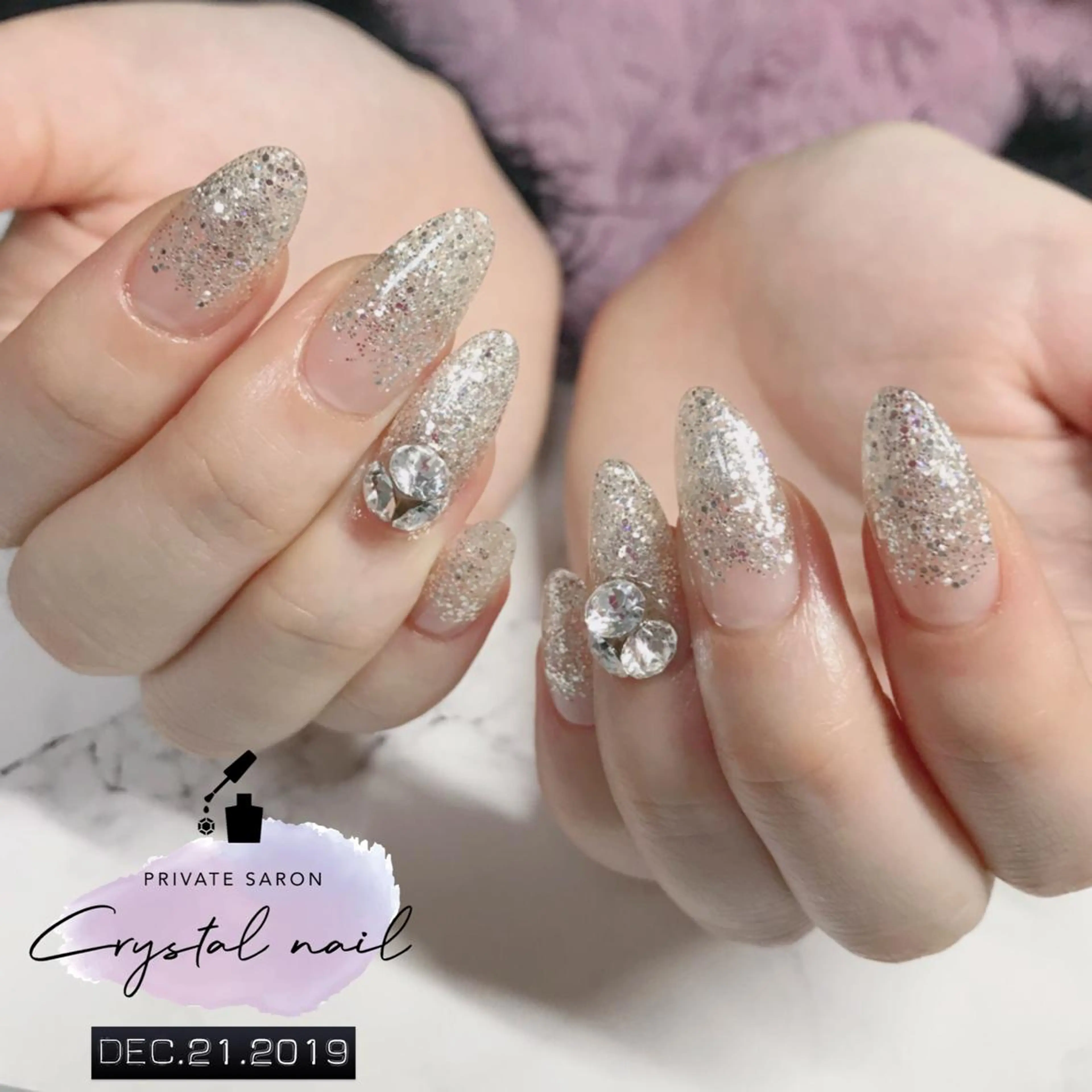 ネイル ラメ(グリッター) SCENERY NAILのネイルデザイン