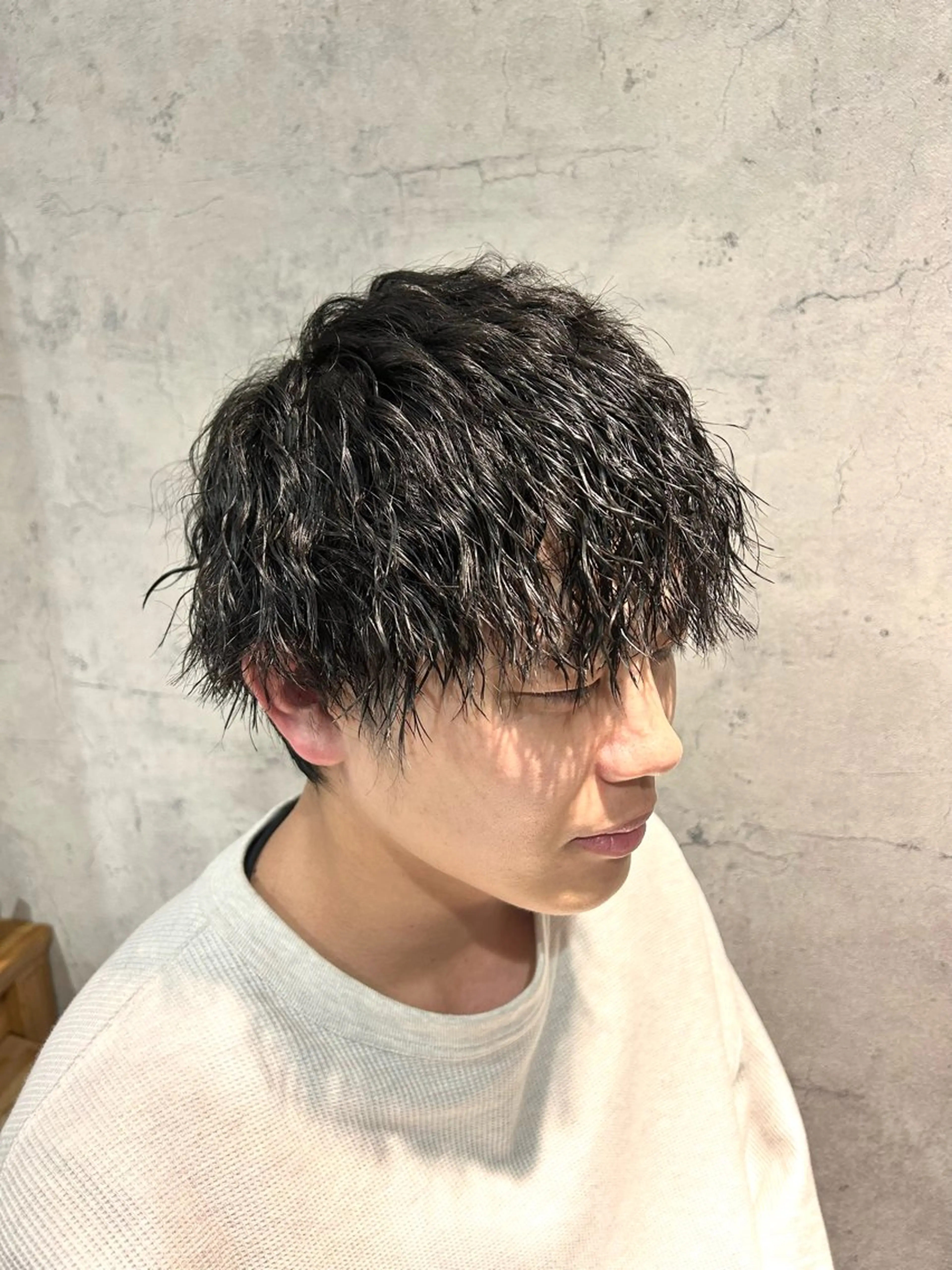 ミディアム パーマ ミディアムパーマ ツイストパーマ カット パーマ パーソナルカラー 診断🍀マリンのヘアスタイル