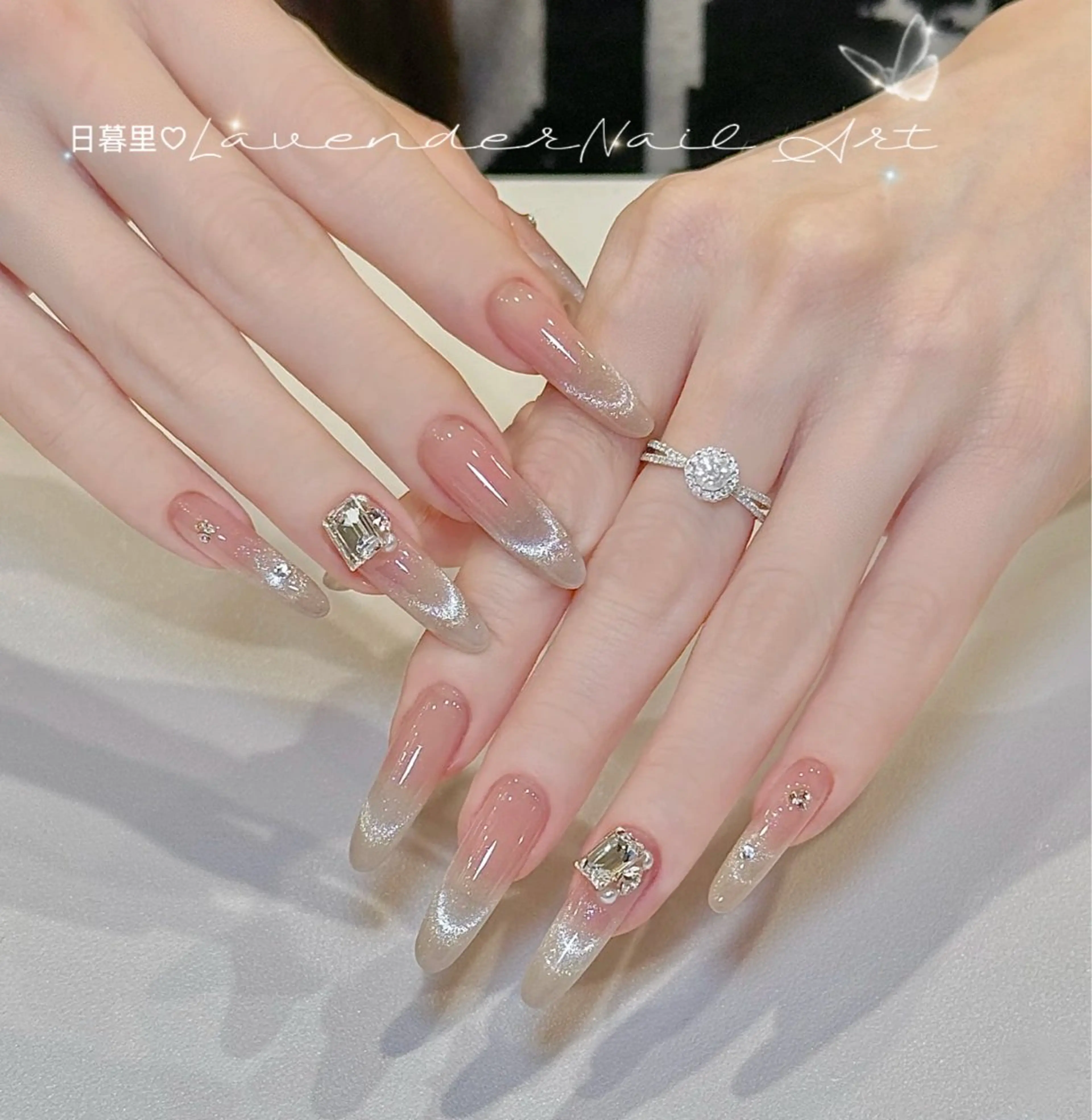 ネイル 持ち込み ハンドネイル 日暮里2 lavenderのネイルデザイン
