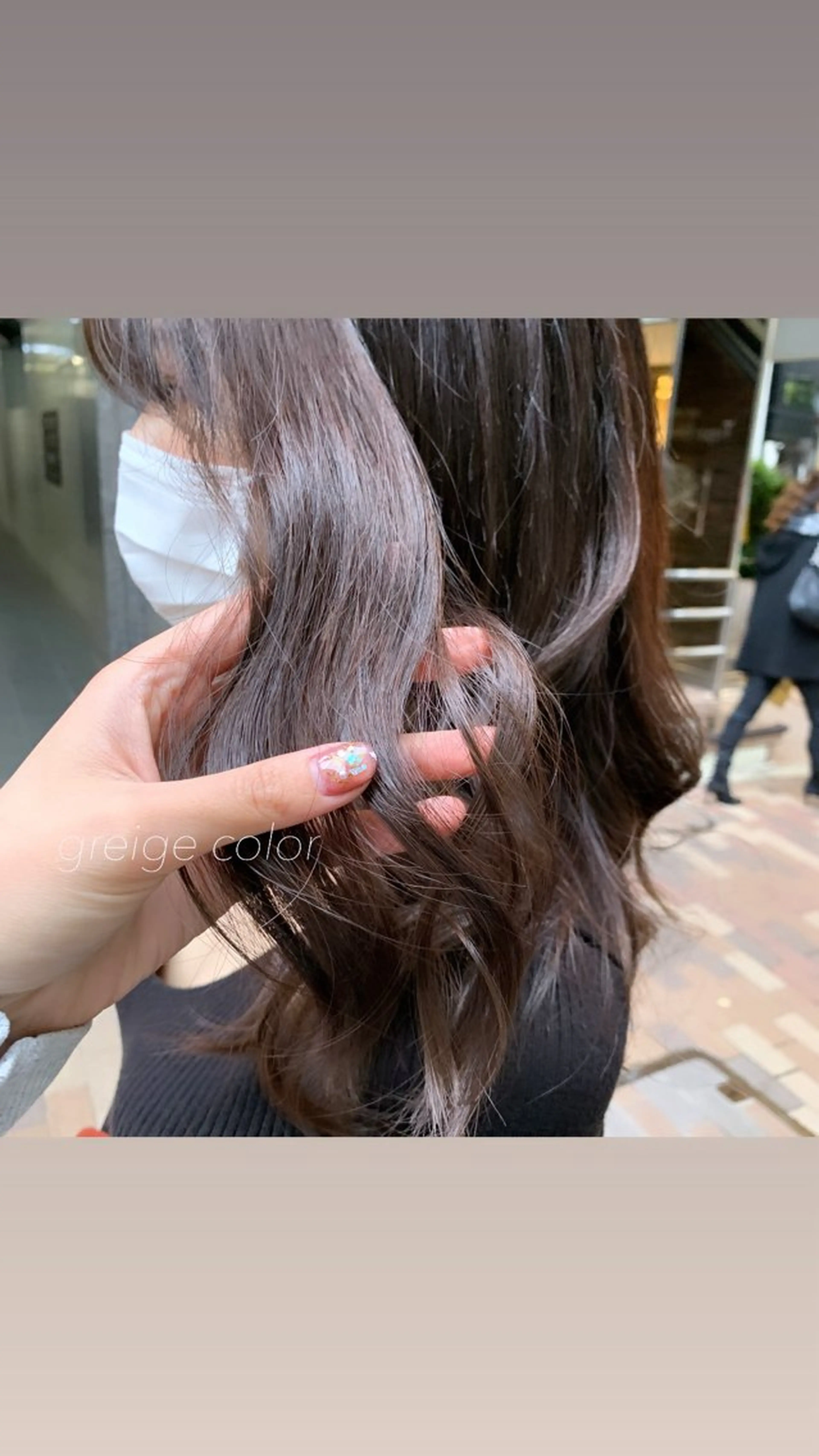 セミロング カラー ヘアアレンジ ブリーチ ブリーチなしカラー シルバー 似合わせカット得意 💛RENA💛のヘアスタイル