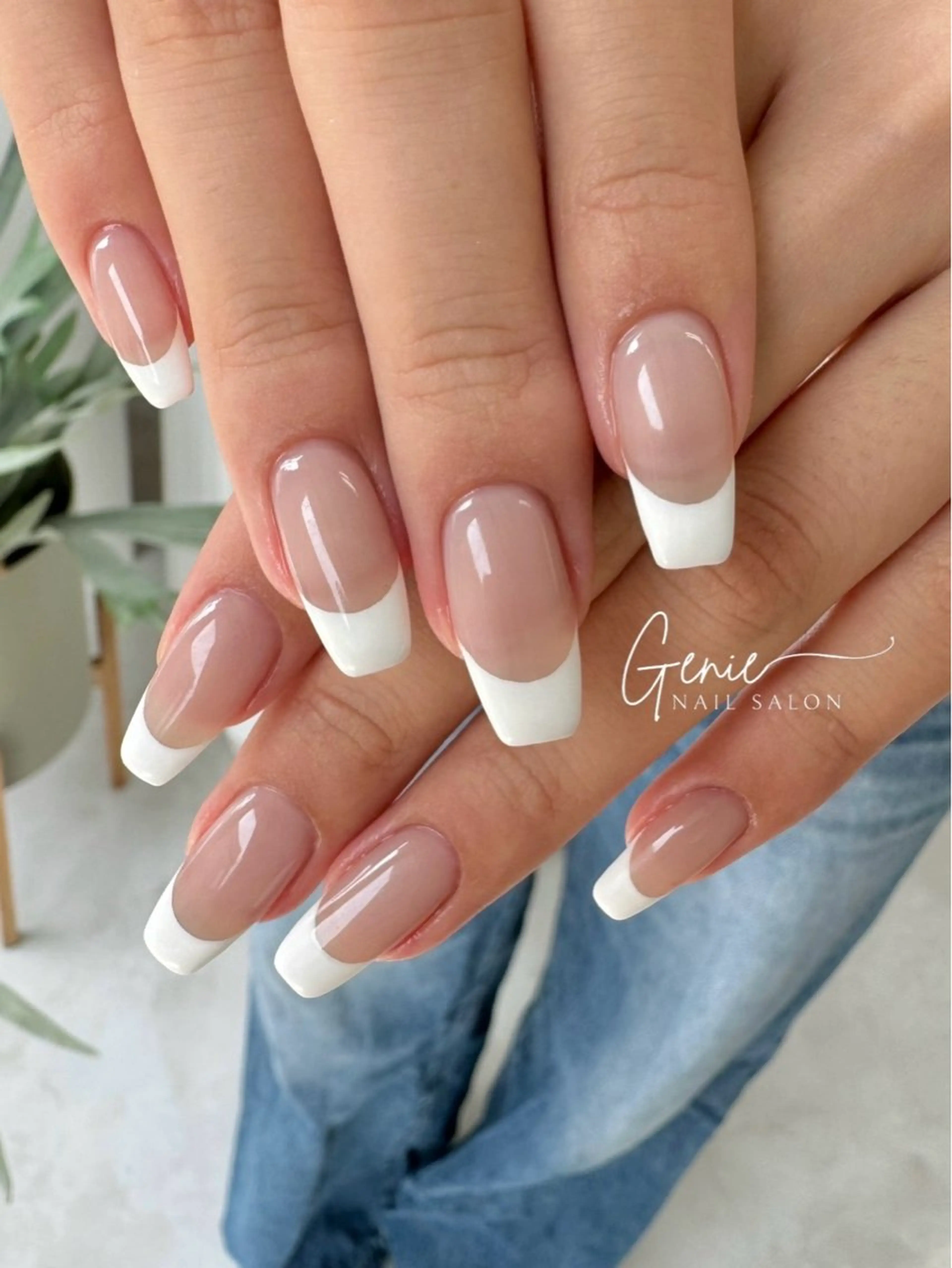 ネイル フレンチネイル フットネイル Nail salon Genieのネイルデザイン