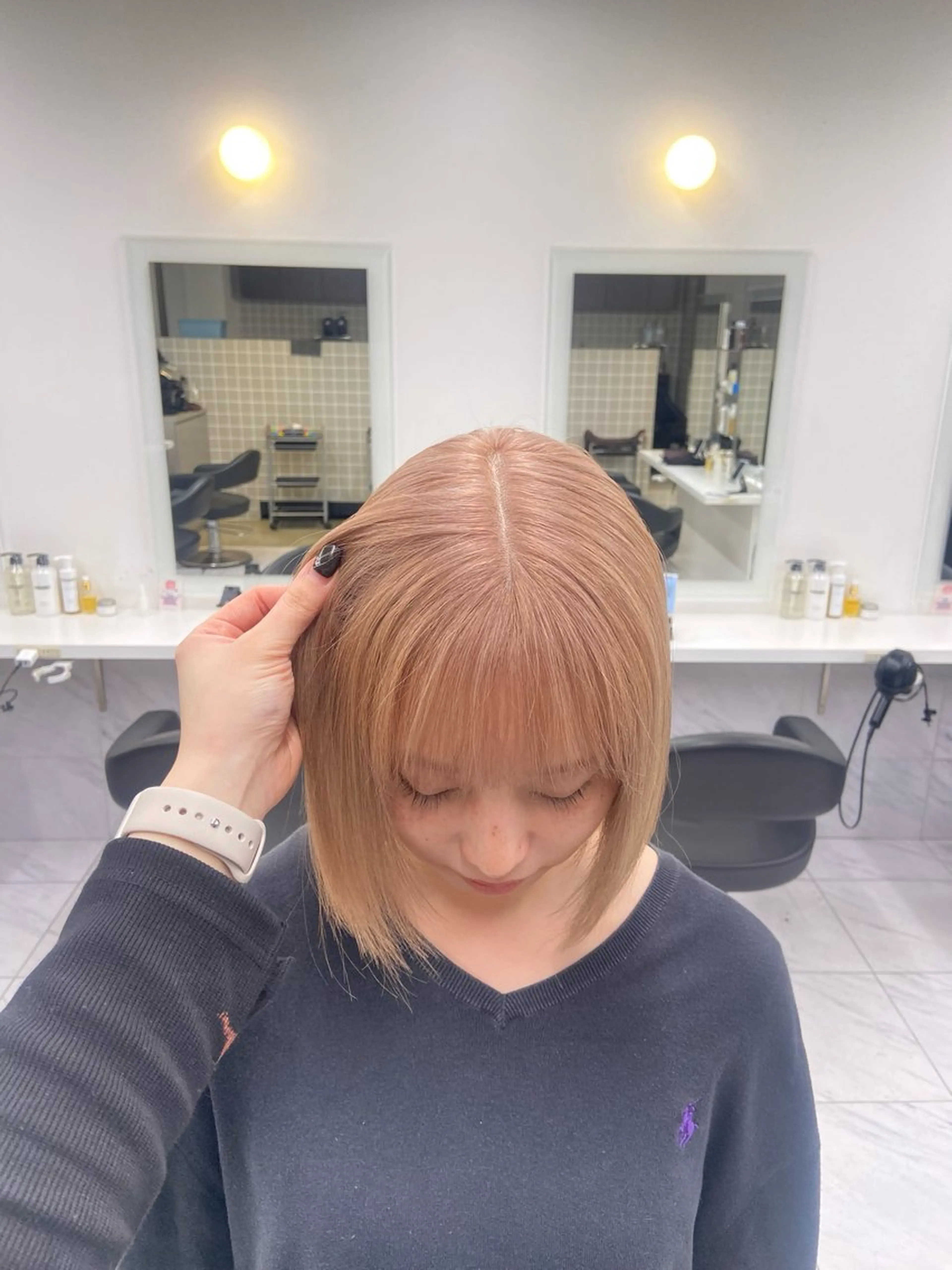 ショート カラー ヘアアレンジ Over hair_ misakiのヘアスタイル