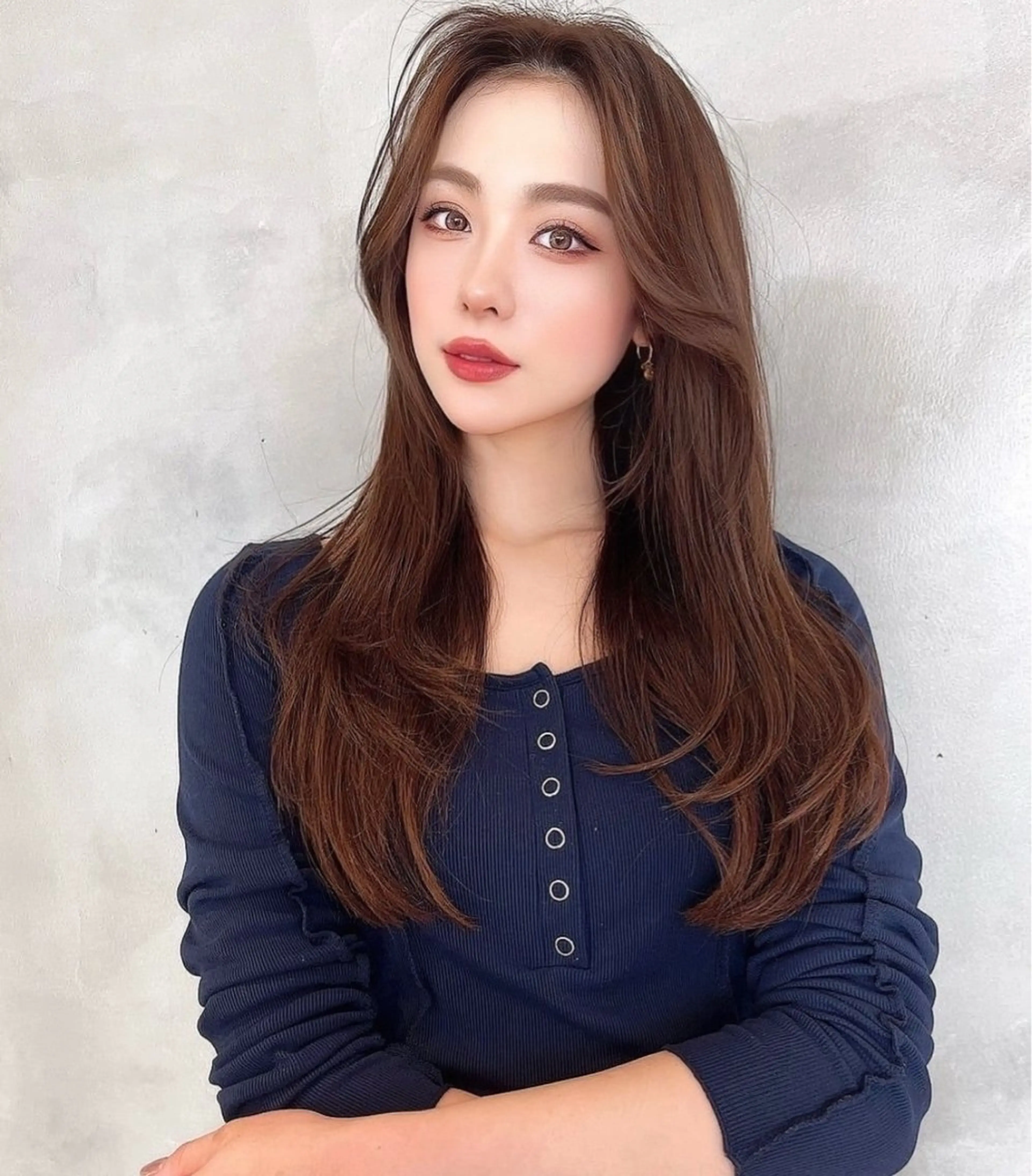 ロング カラー レイヤー/髪質改善 /透け感カラー/艶髪のヘアスタイル