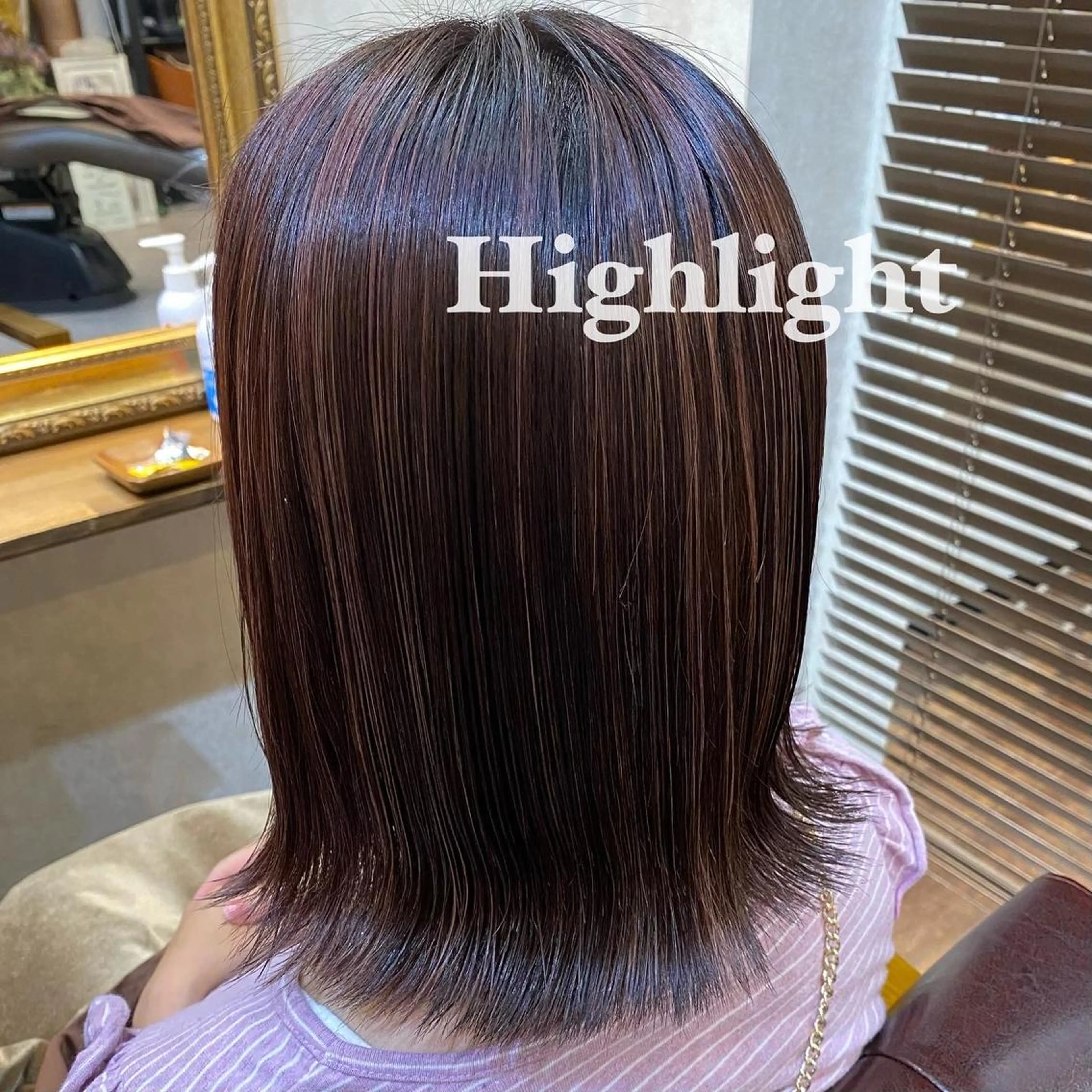 ミディアム カラー 齊藤 萌香のヘアスタイル