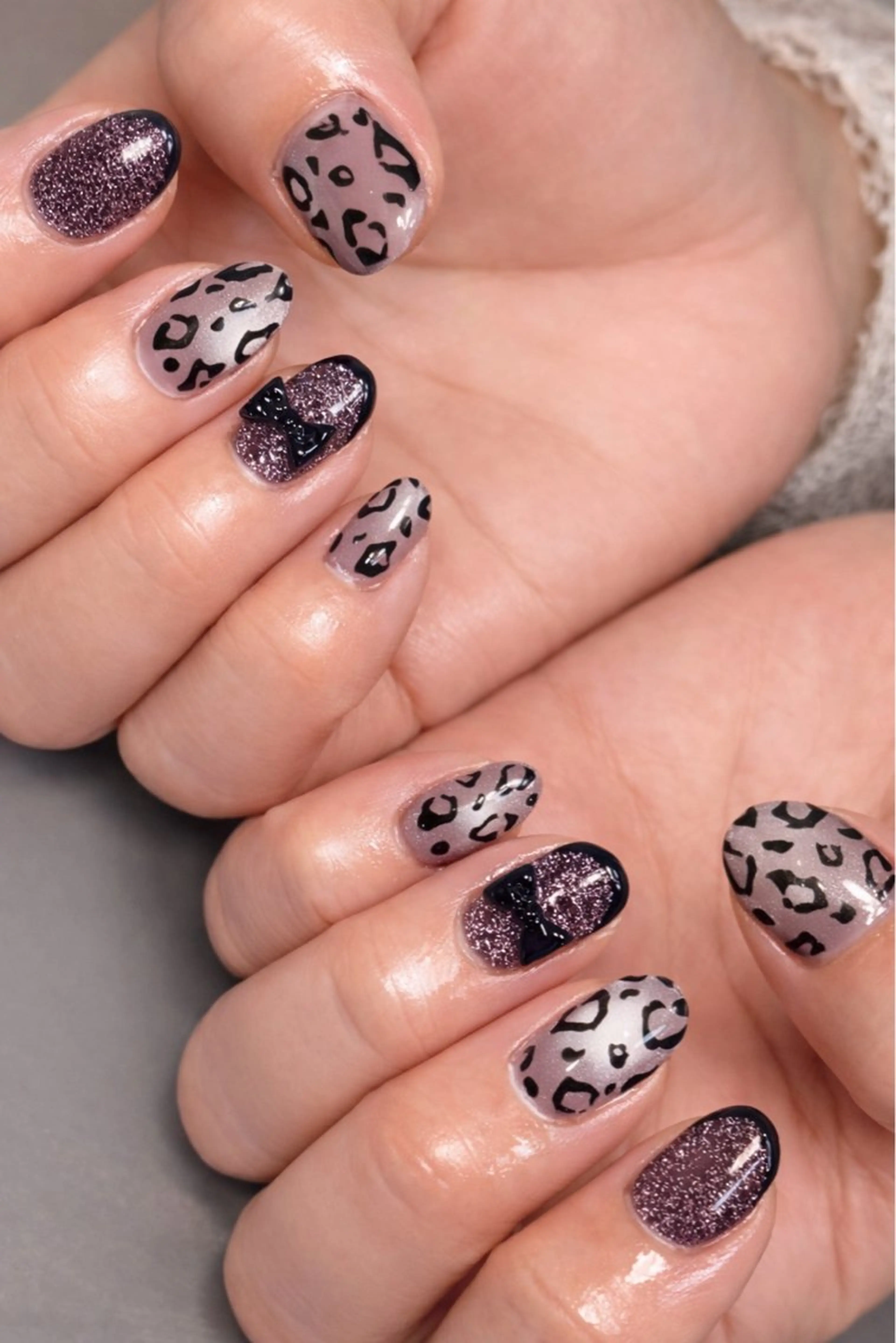 ネイル アニマル柄 マグネットネイル 自宅サロン mArsのネイルデザイン