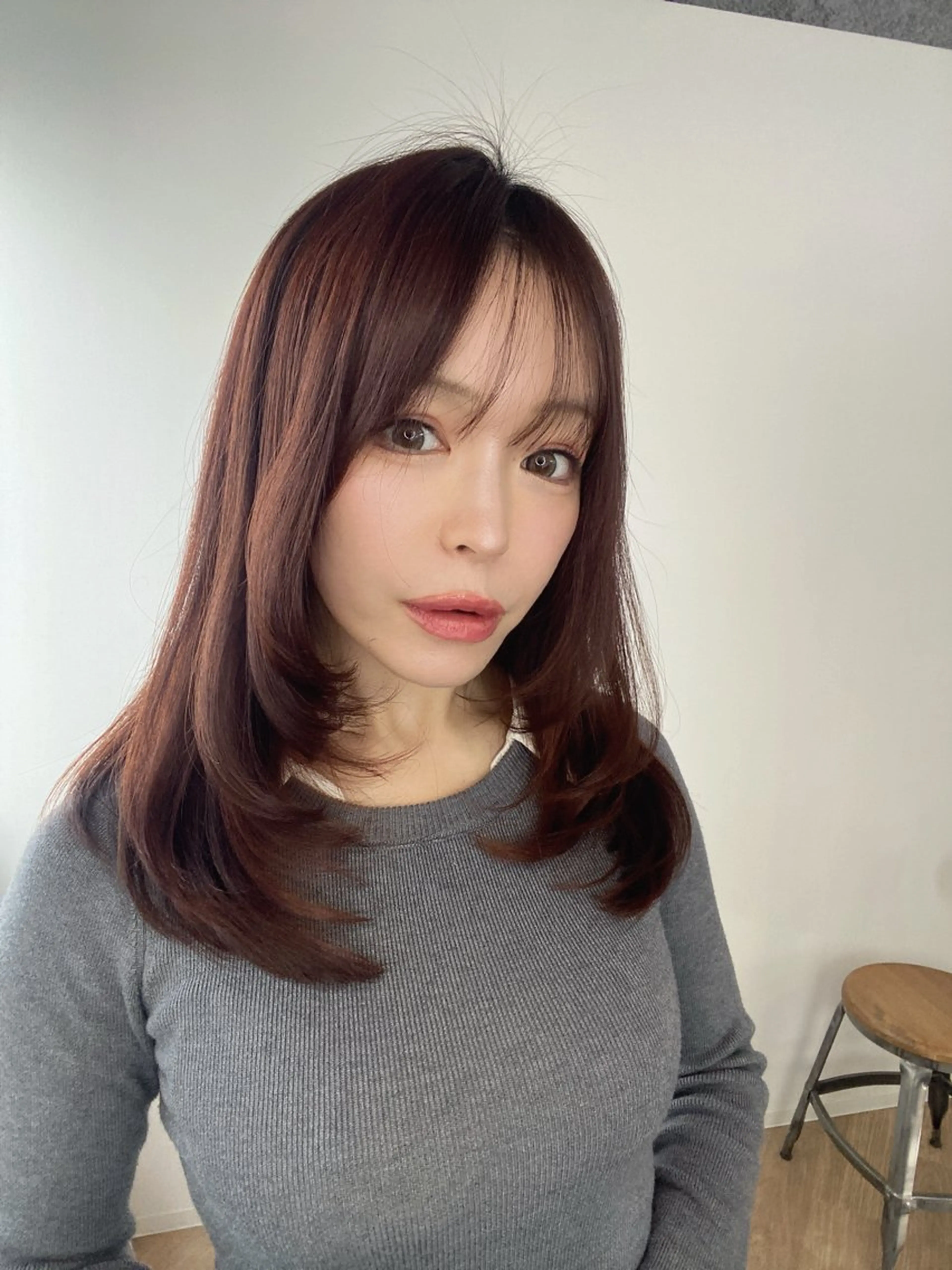 セミロング カラー カット ヘアカラー トリートメント 渋谷レイヤーカット❌ 縮毛矯正専門/武田涼のヘアスタイル