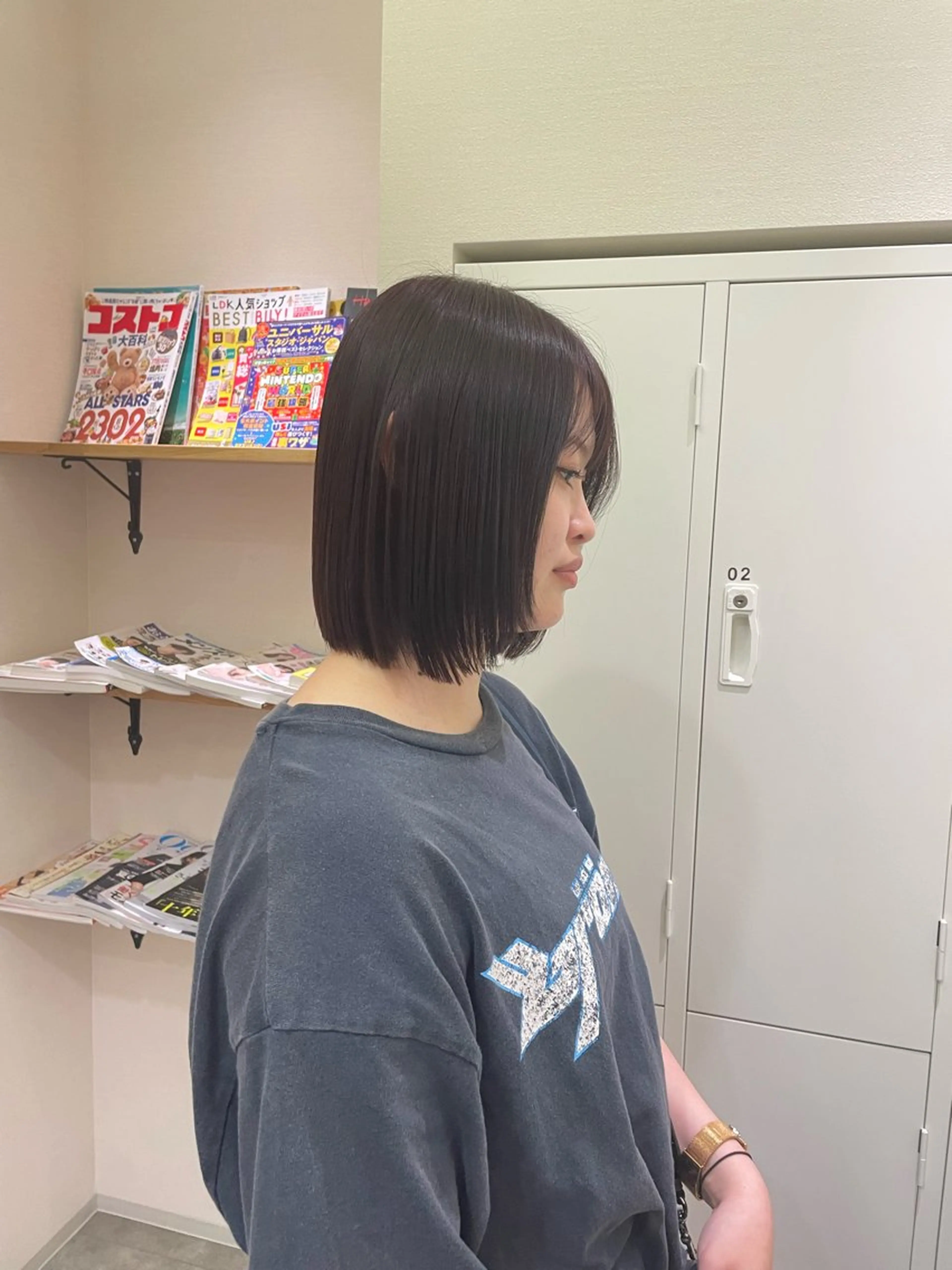 ミディアム mahae 林のヘアスタイル