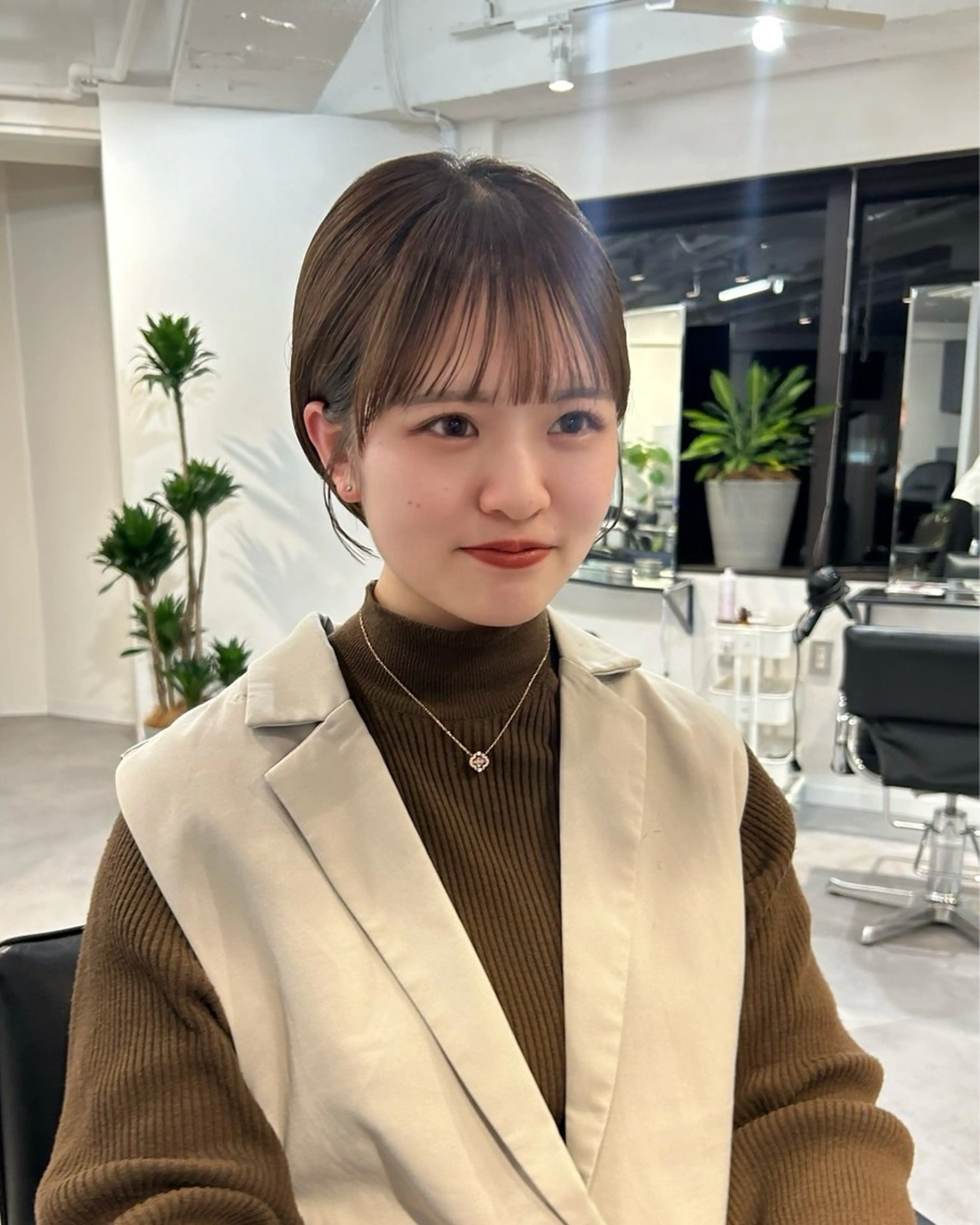 ショート カラー ブラウンカラー ショートヘア ❤️ショートカット ・顔周りカット❤️のヘアスタイル