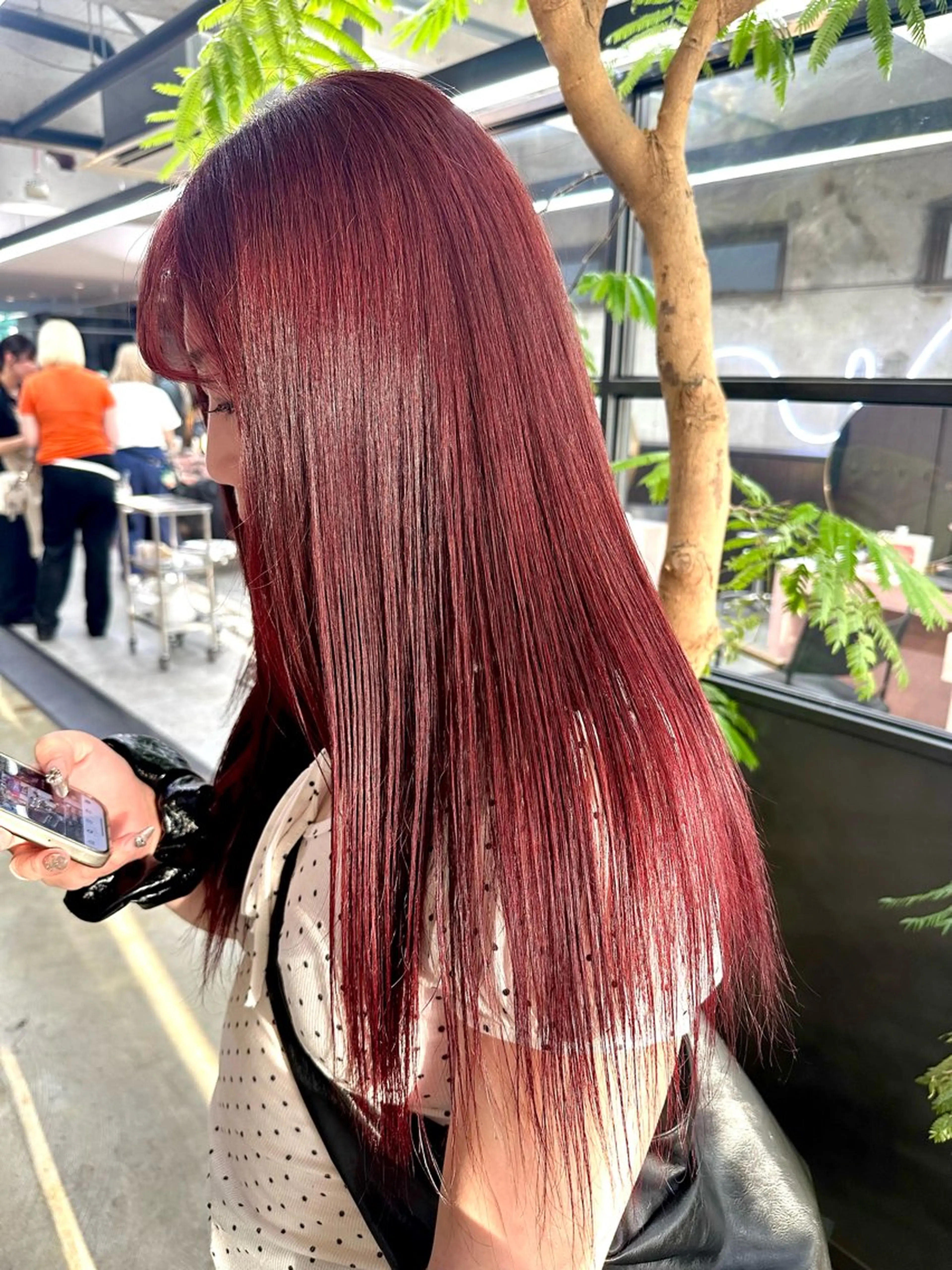 🍒ブリーチなしダブルカラー🍒➕✨️𝗔𝘂𝗷𝘂𝗮トリートメント✨️の写真