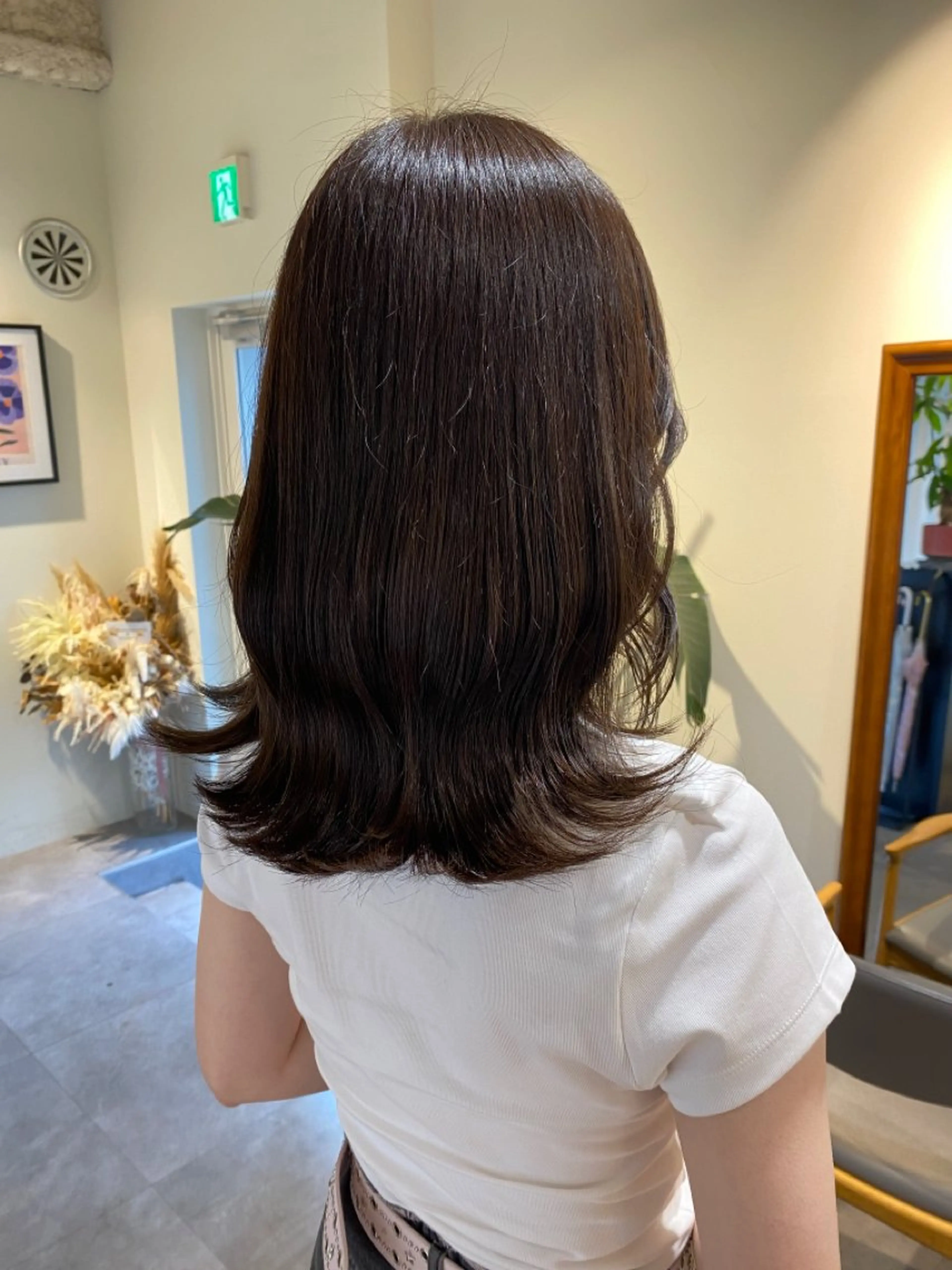 セミロング カラー 当日予約大歓迎💗 依田瑞希のヘアスタイル