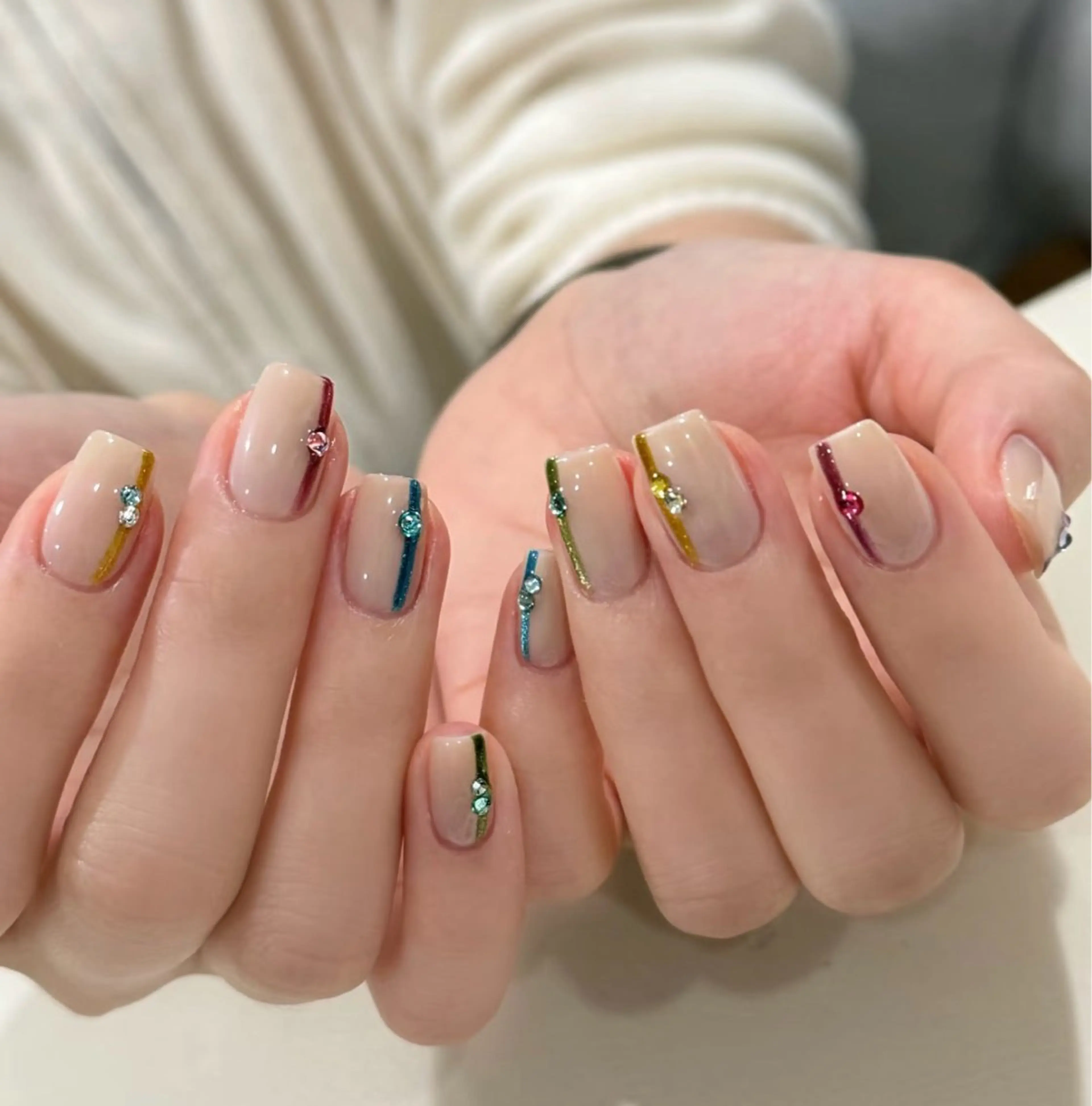 ネイル フットネイル フレンチネイル グラデーション ハート 氷ネイル・うるうるネイル ハンドネイル Lynn_ Nailのネイルデザイン