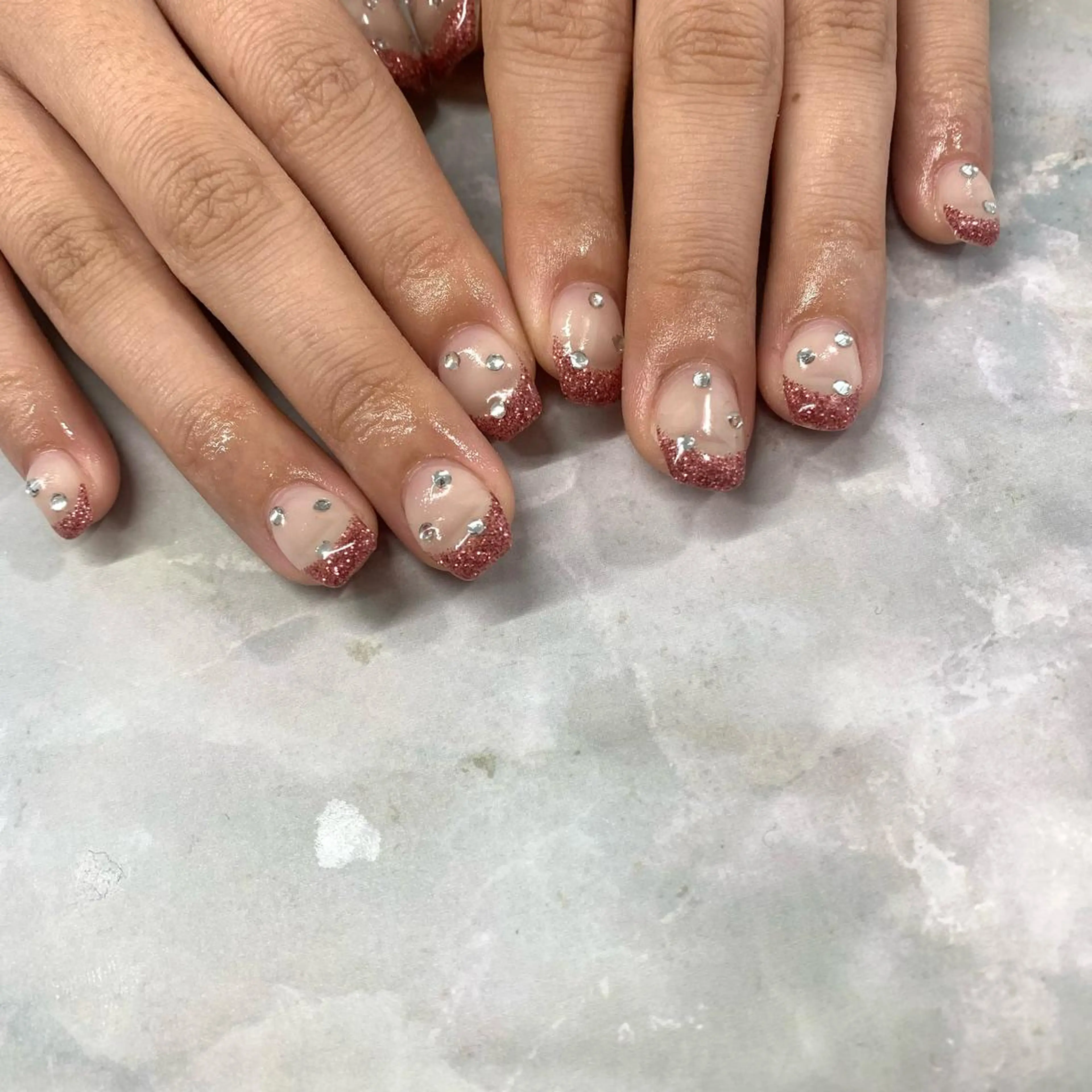 ネイル アイブロウ フレンチネイル pu muのネイルデザイン