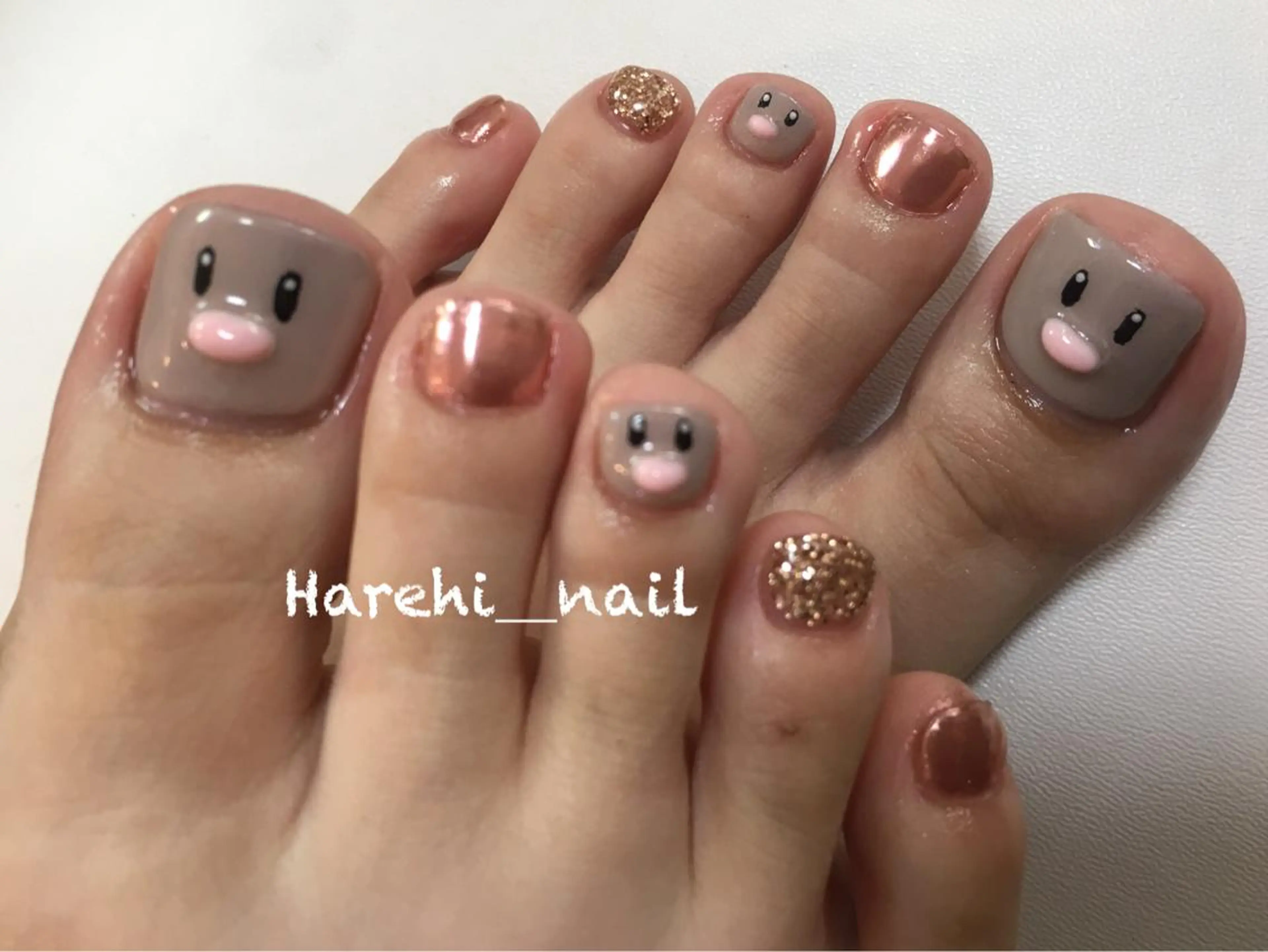ネイル フットネイル Harehi_ nailのネイルデザイン
