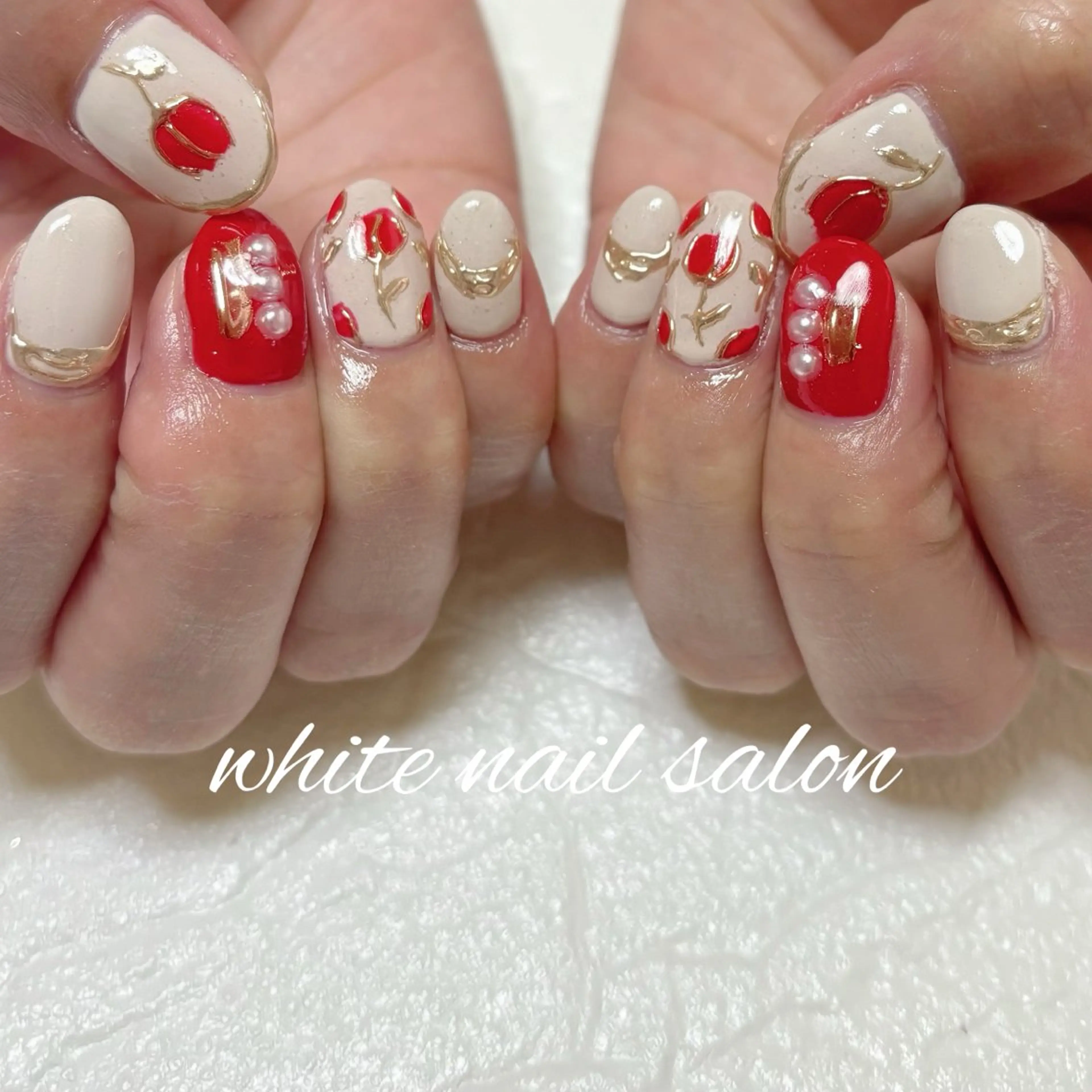 ネイル ハンドネイル white nail salonのネイルデザイン