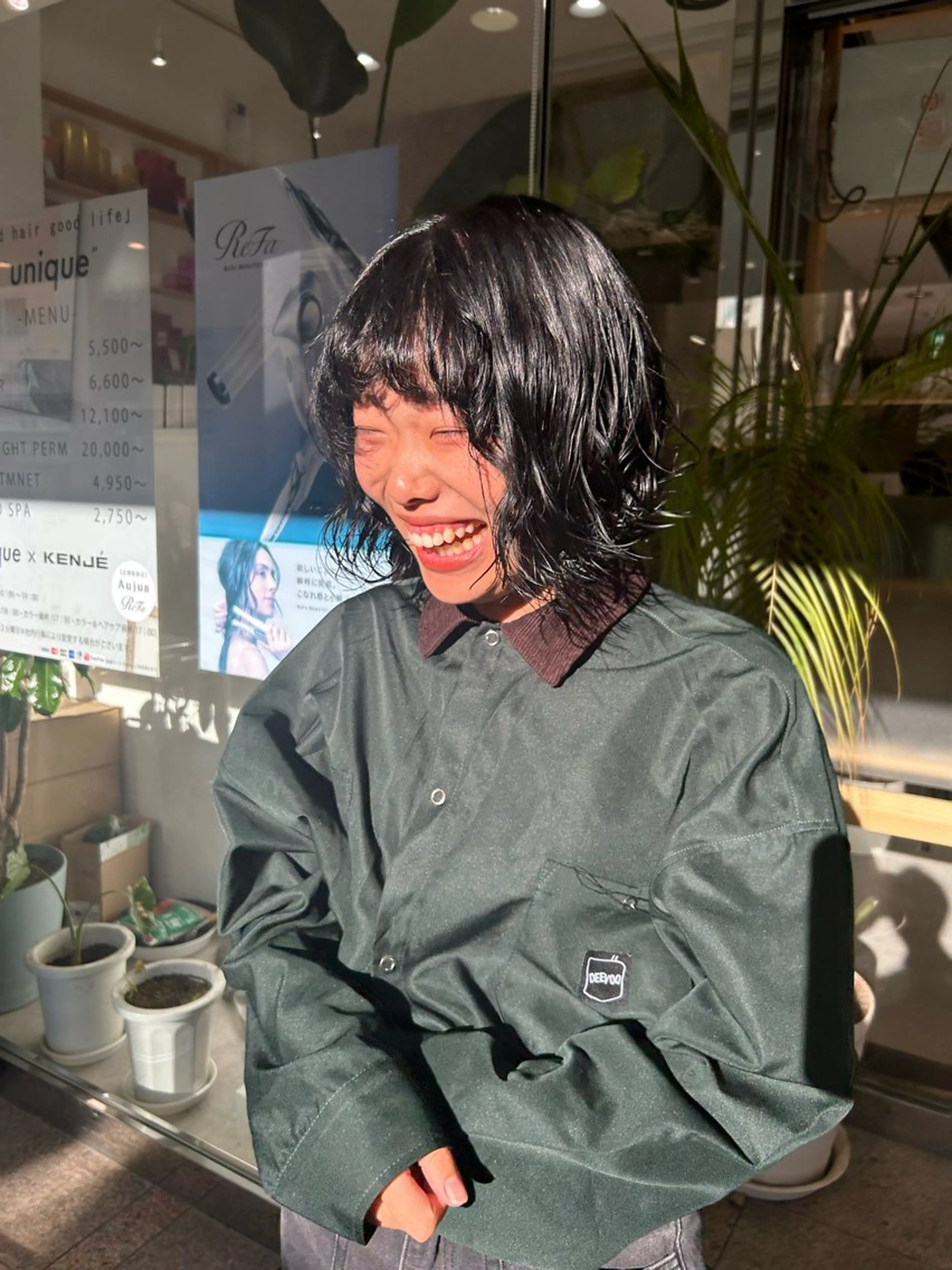 ミディアム パーマ ミディアムパーマ ボブ 町田縮毛矯正/ 髪質改善/美髪特化のヘアスタイル