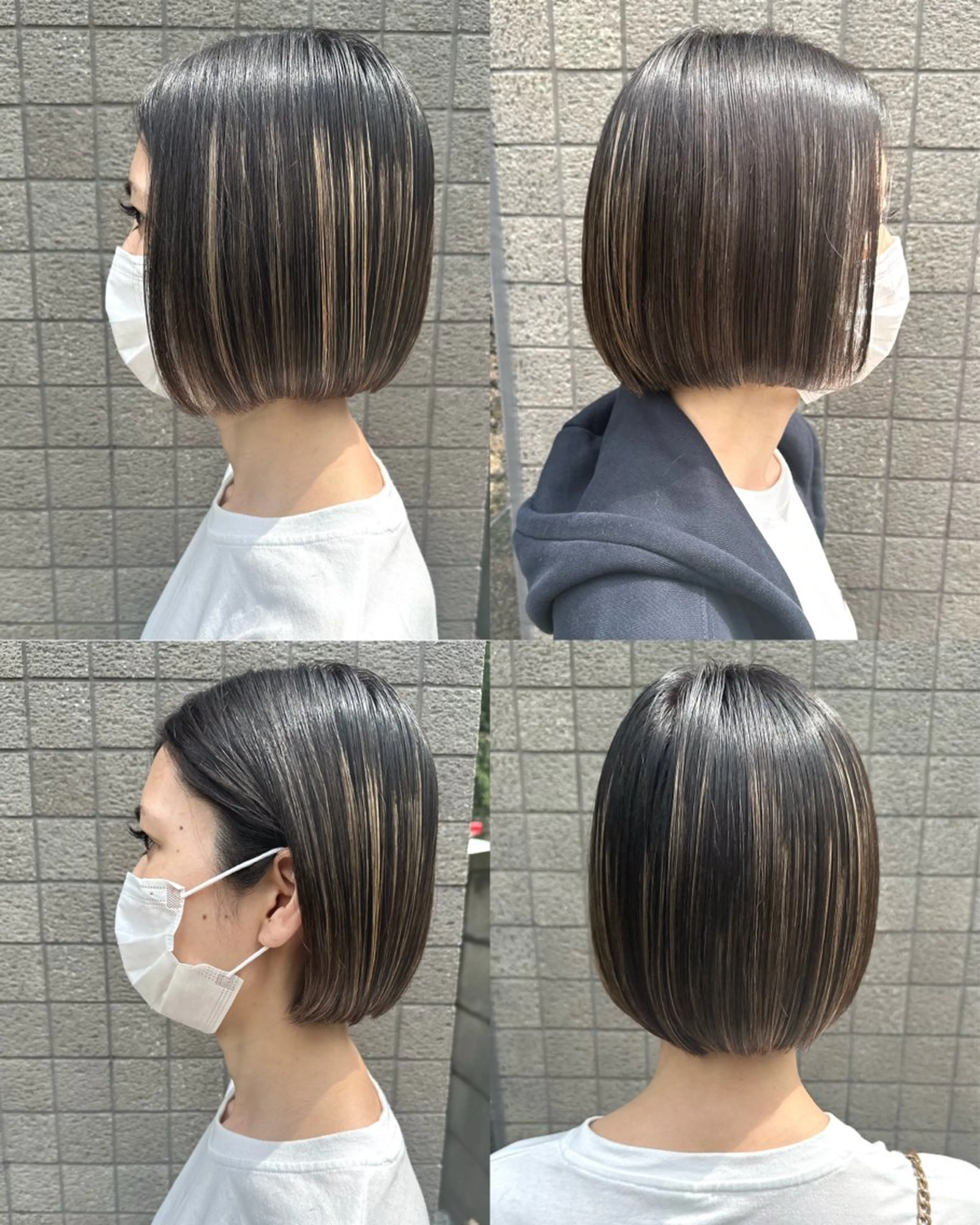 ショート ボブ 小顔カット 宇都 唯のヘアスタイル