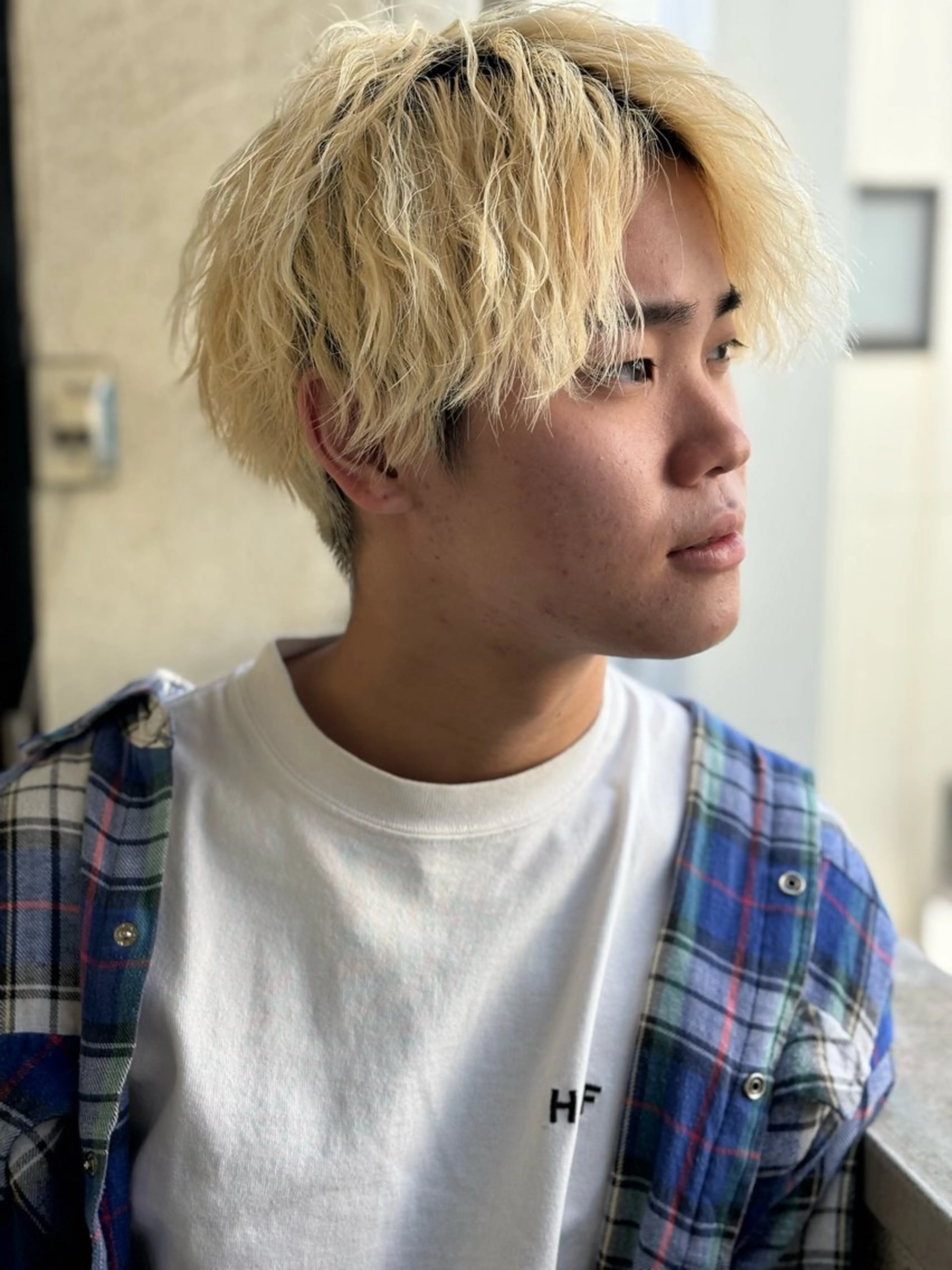 ヘアアレンジ メンズ センターパート メンズカット／パーマ 牛尾丈のヘアスタイル