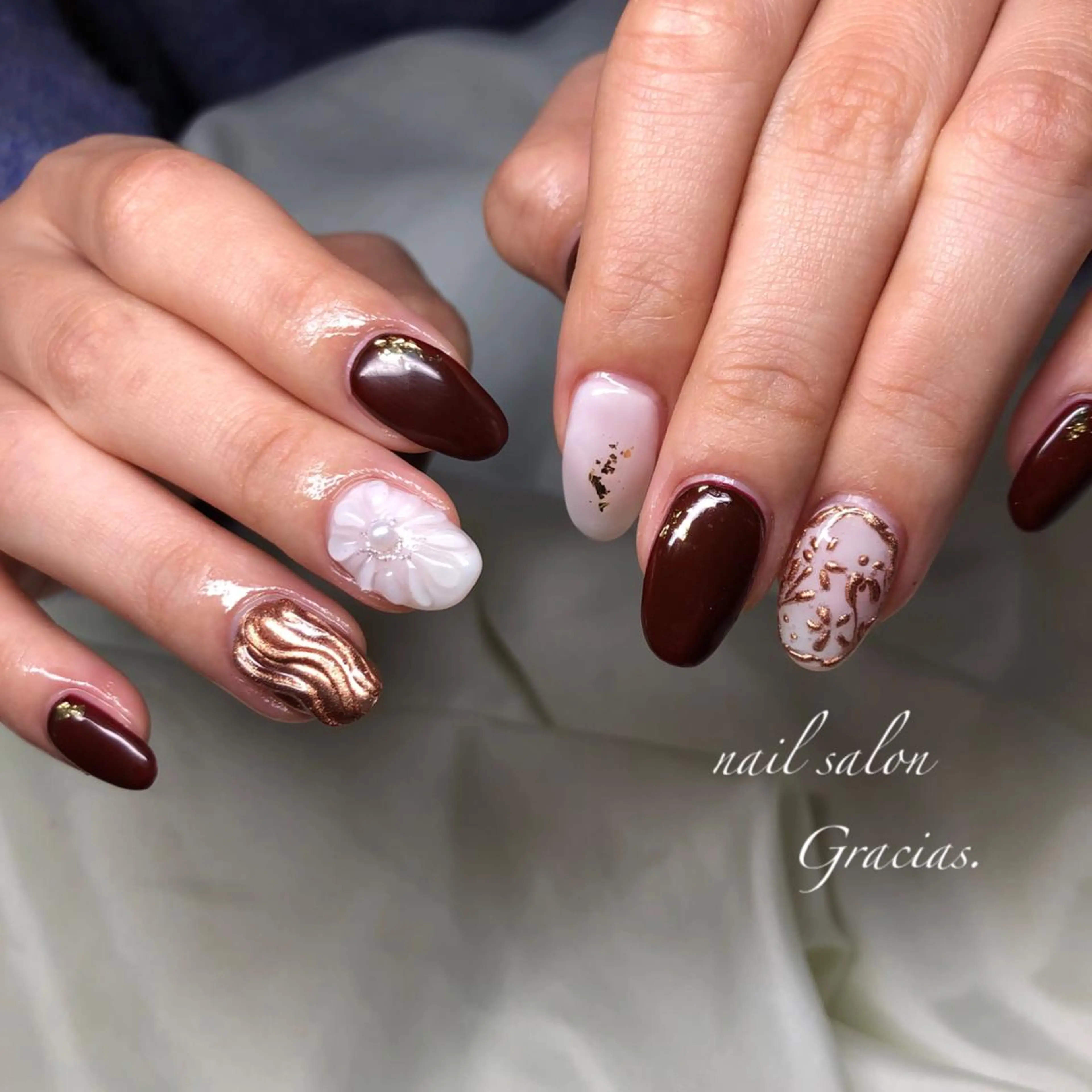 ネイル ハンドネイル Gracias. rieのネイルデザイン