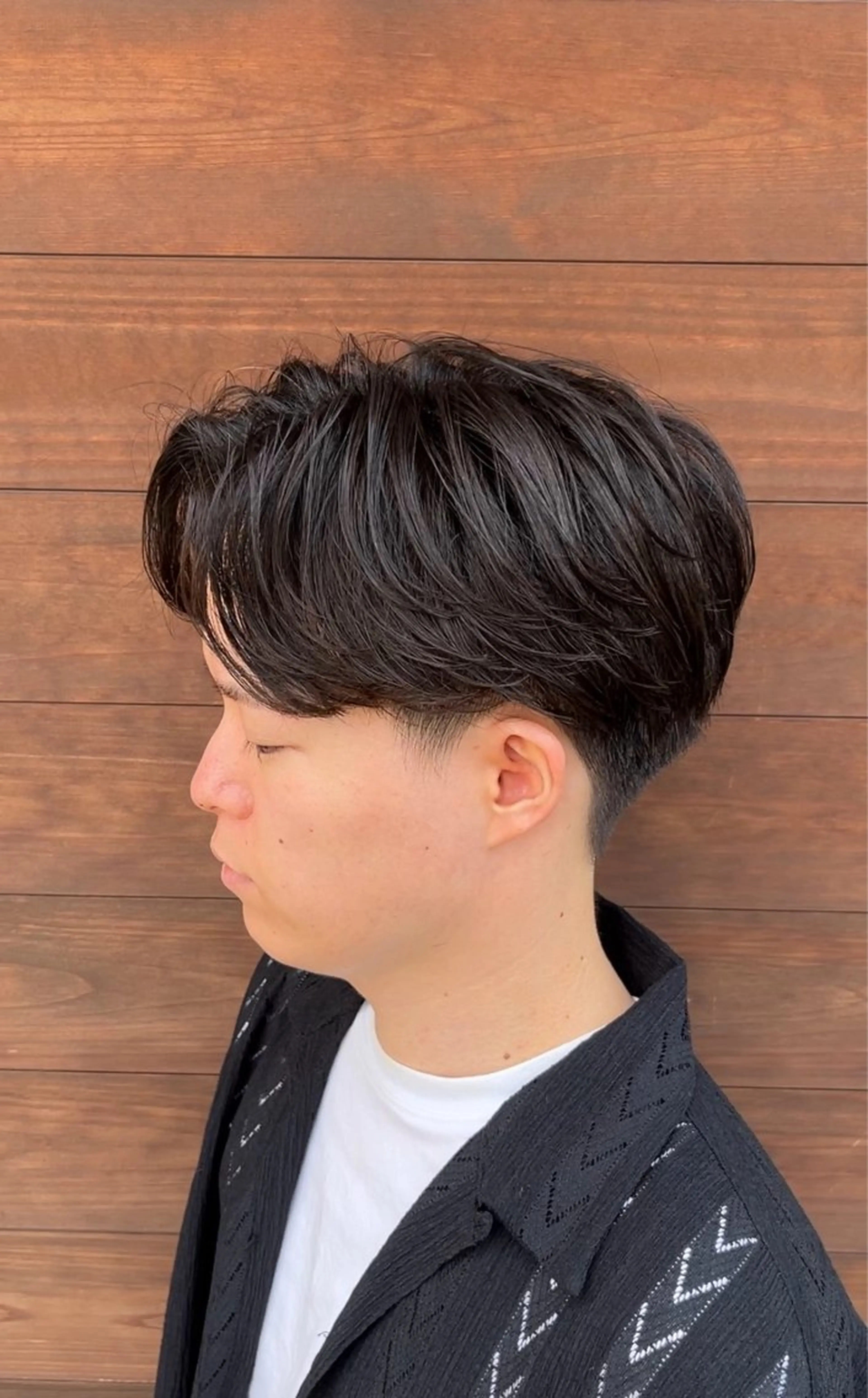 メンズ センターパート メンズパーマ カット パーマ トリートメント 今在家 玲【艶髪スト レート/メンズ】のヘアスタイル