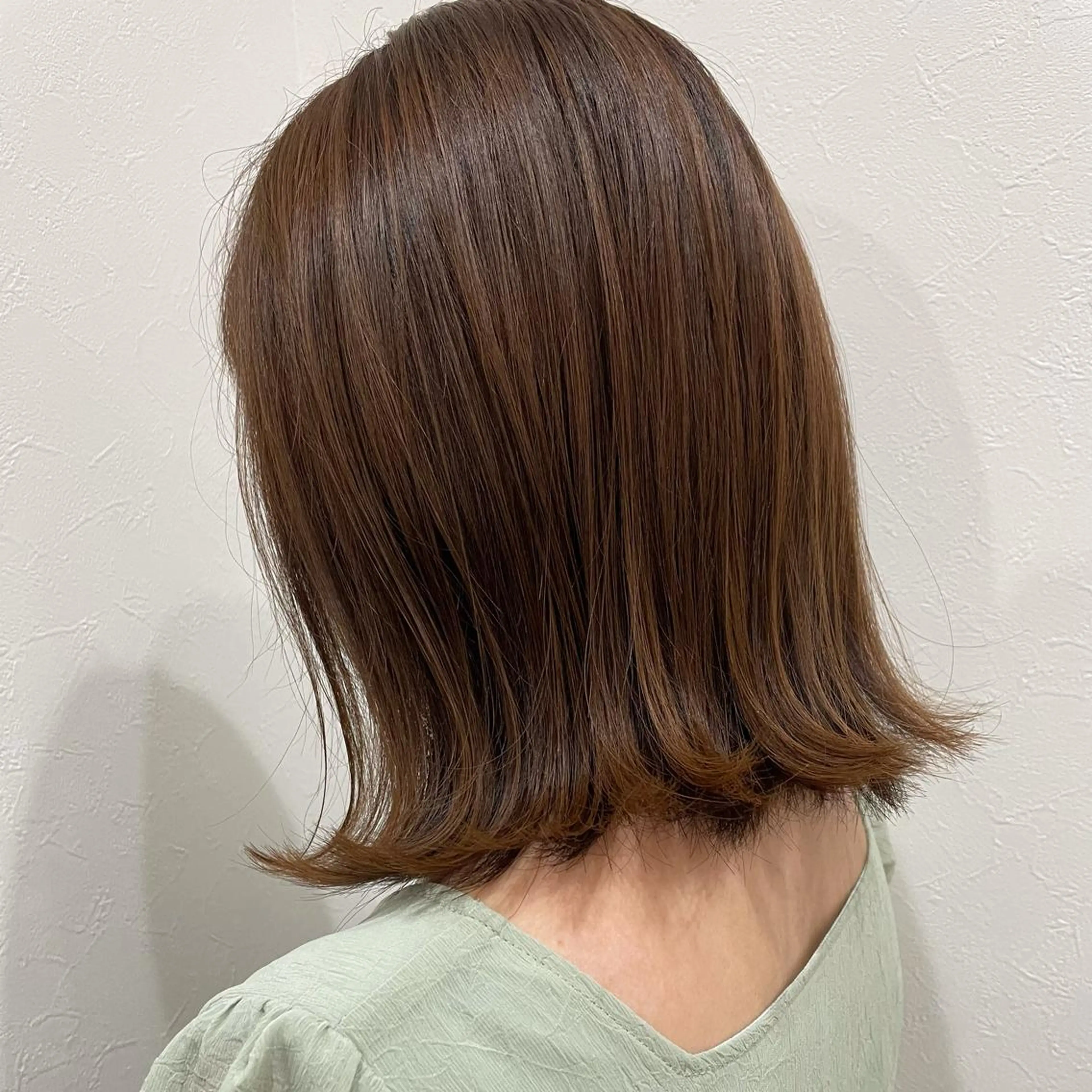 ミディアム カラー 髪質改善 中川 翔のヘアスタイル