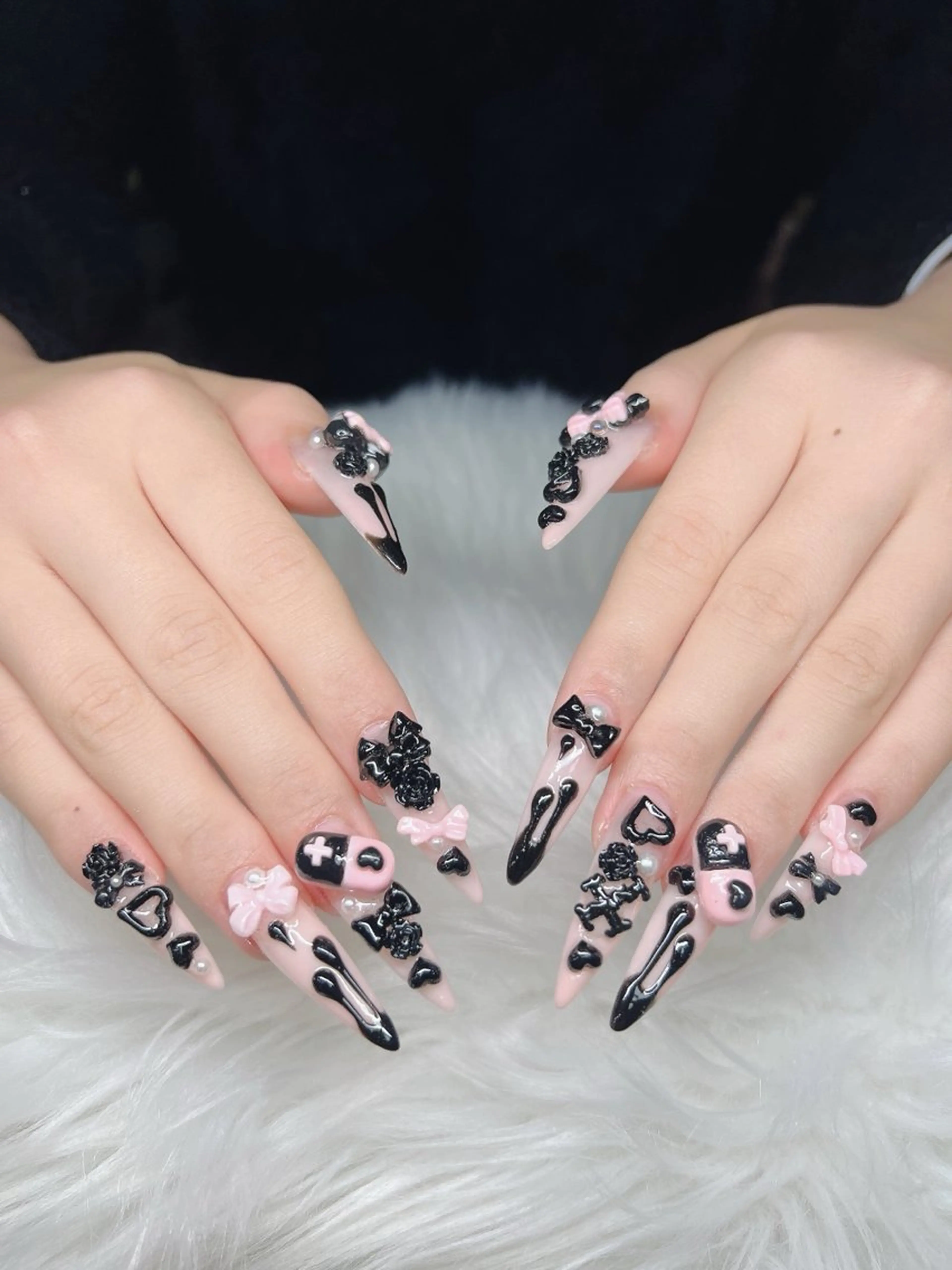 ネイル ハンドネイル Lee Nails チップ長さだし専門店のネイルデザイン