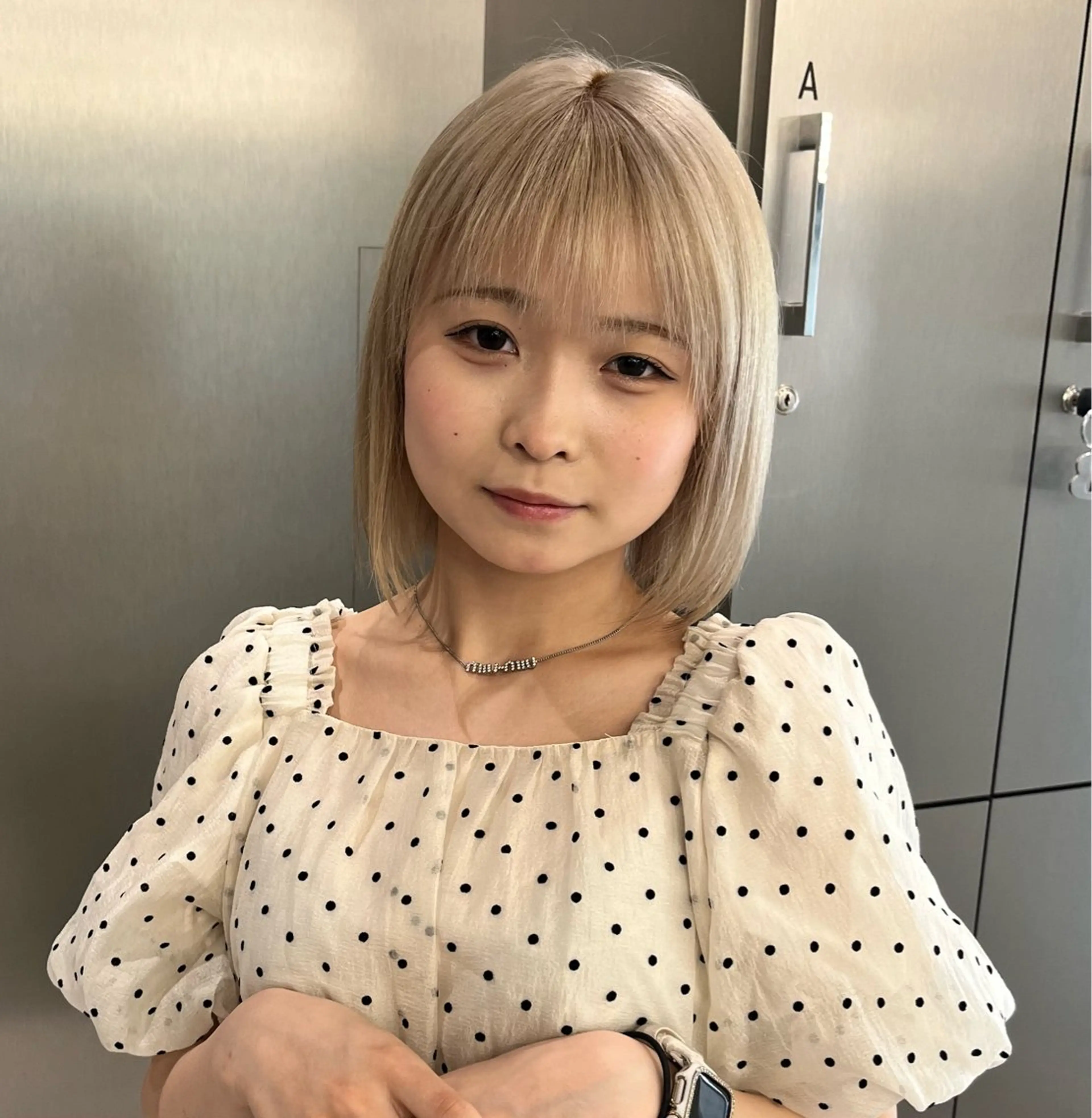 ショート カラー ブロンド ヘアカラー 縮毛矯正/ mikaのヘアスタイル