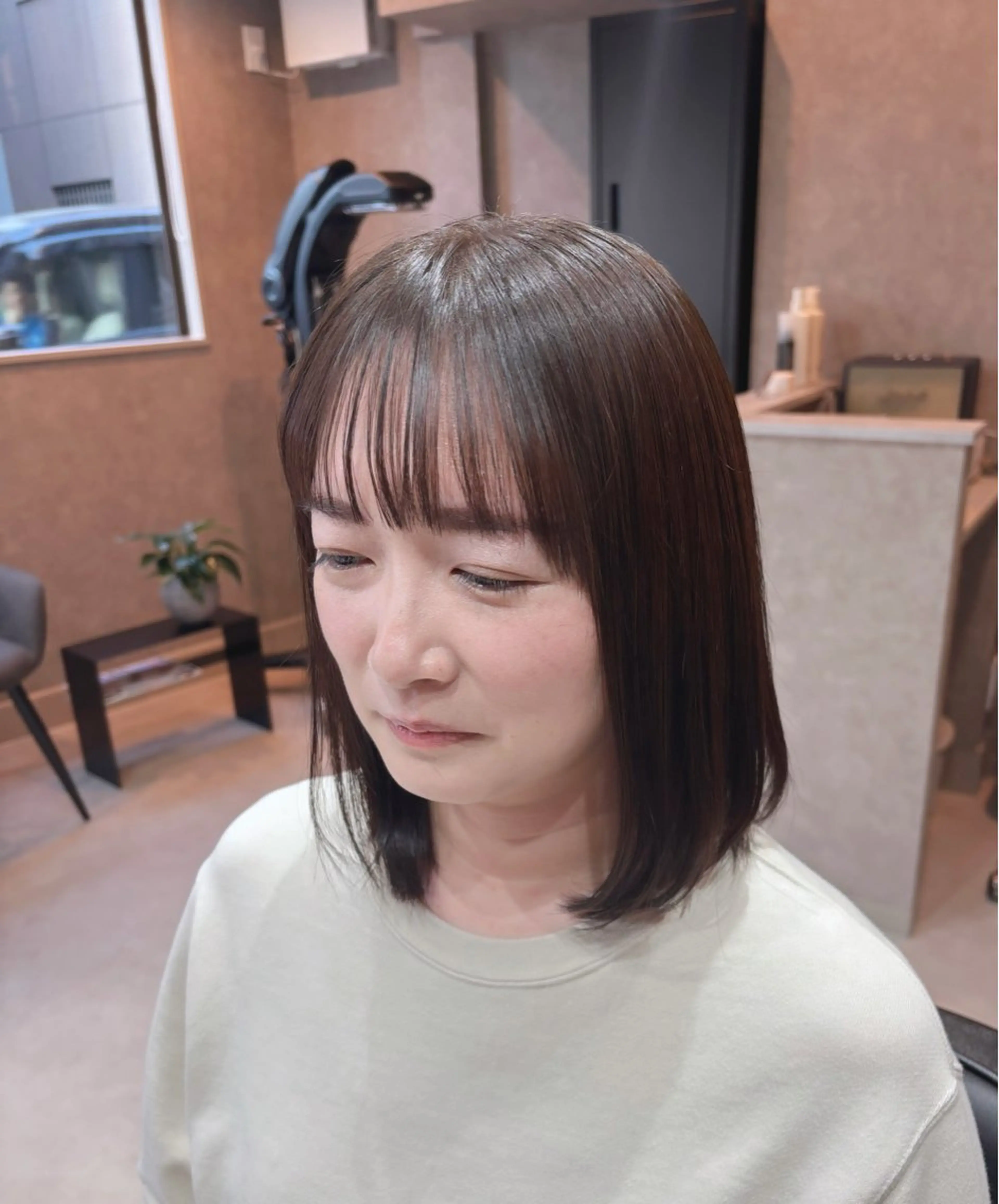 🌼初回限定クーポン🌼【デザインカット】＋【透明感カラー】(白髪ぼかし可)(ブリーチなし)の写真