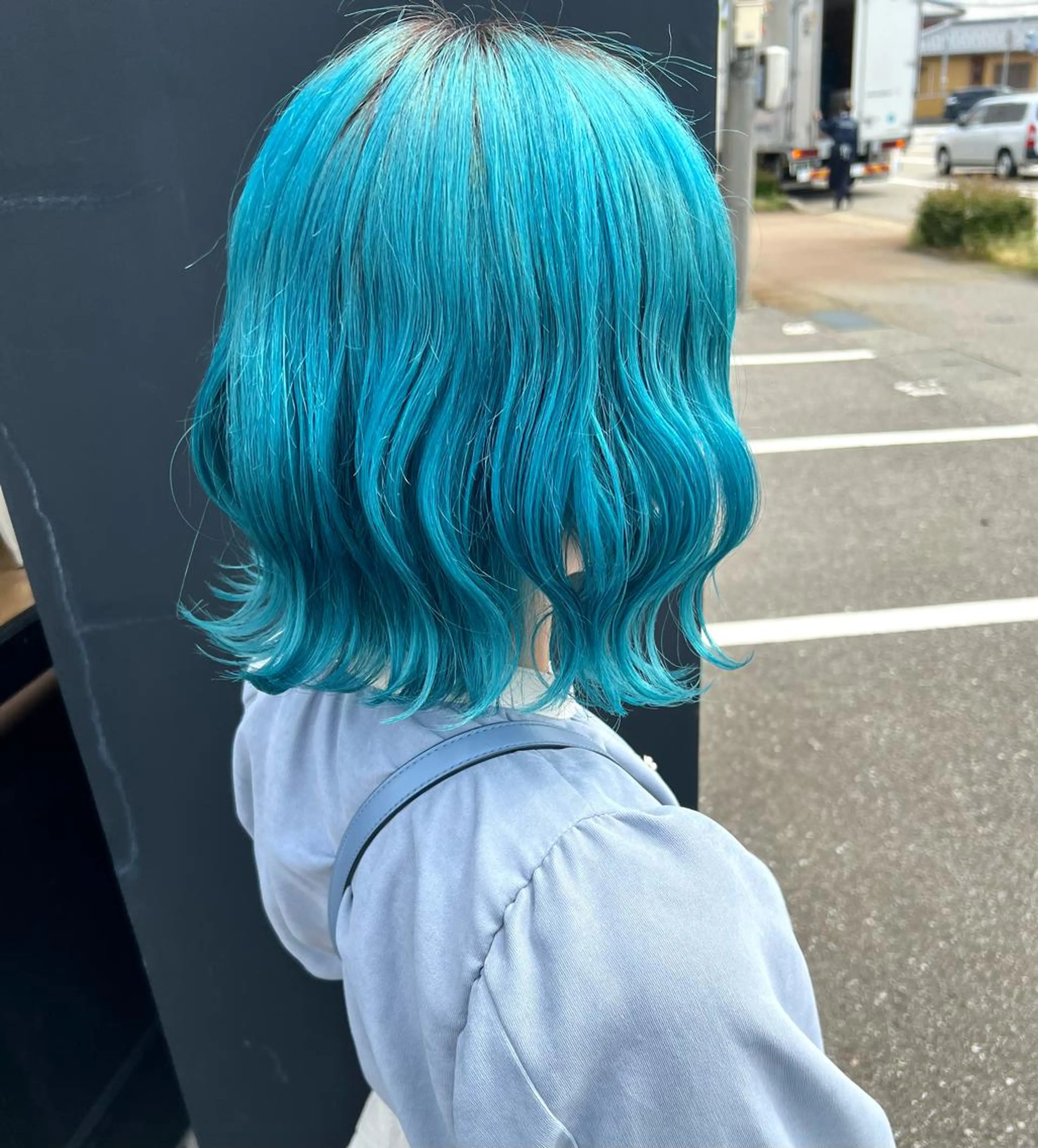 ミディアム カラー 前田 輝のヘアスタイル