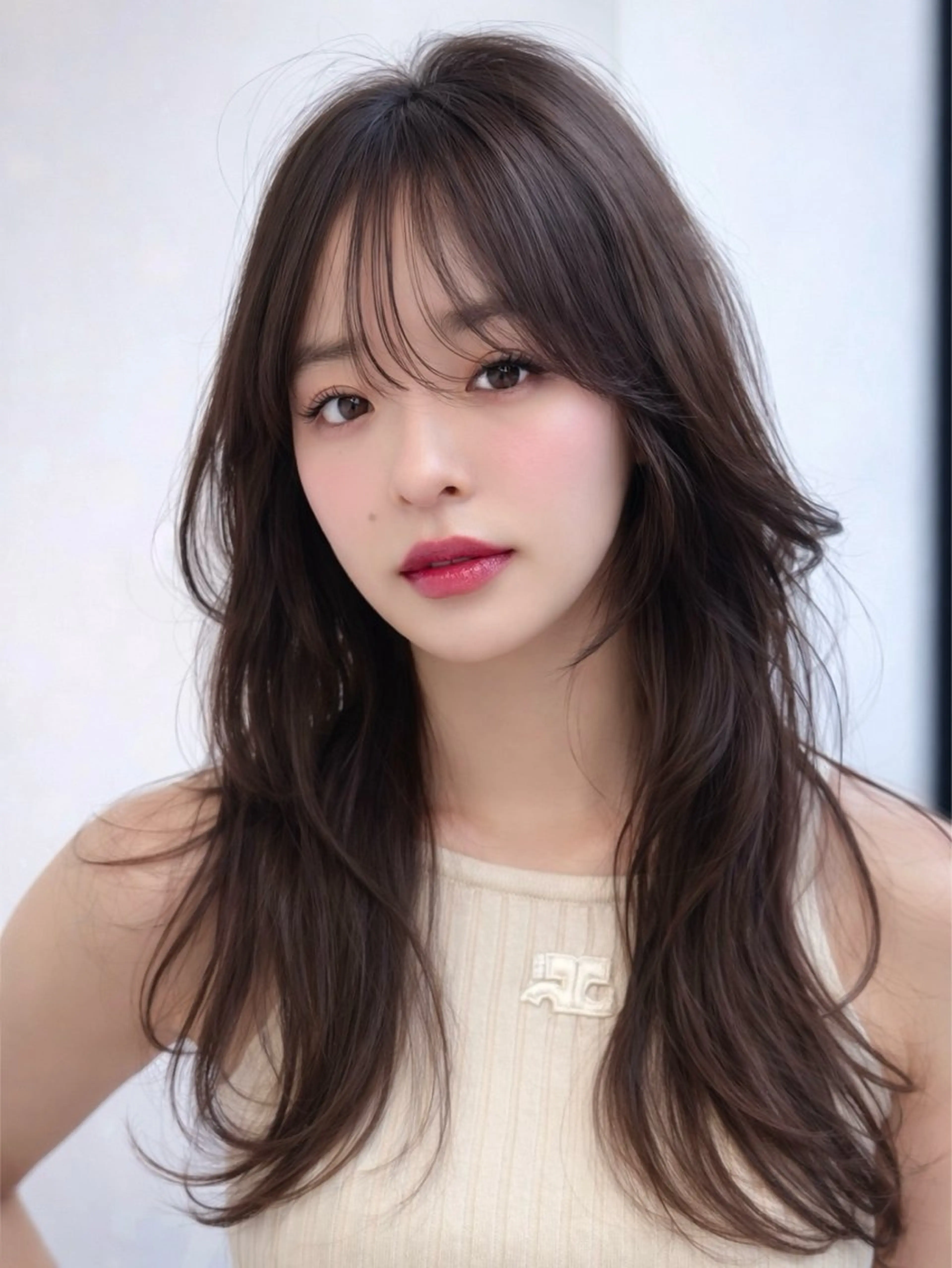 セミロング 映える顔まわり/前髪 特化 💗 ユキマのヘアスタイル