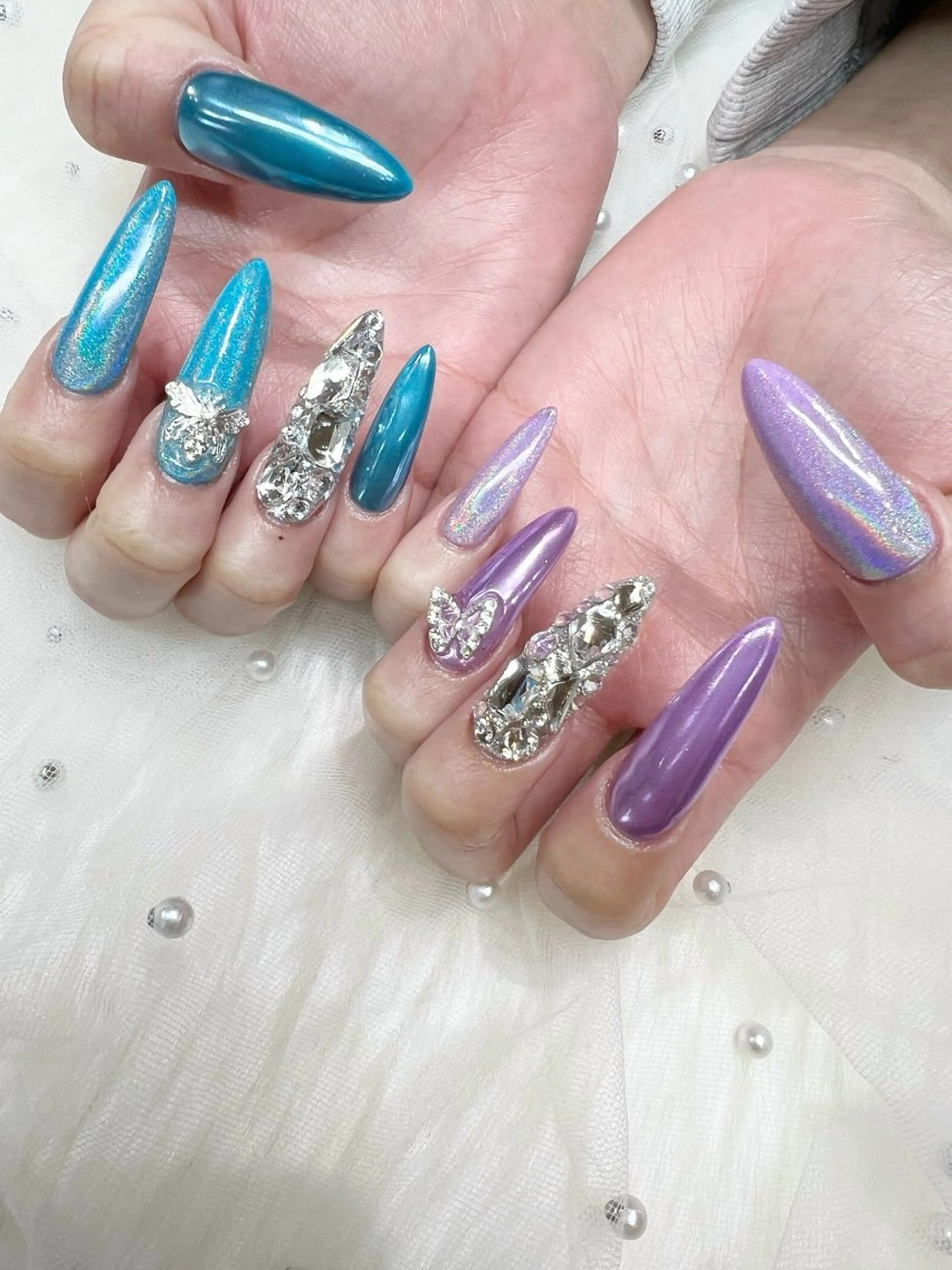 ネイル ジェルネイル ロングネイル スカルプネイル ハンドネイル glow_ nailのネイルデザイン