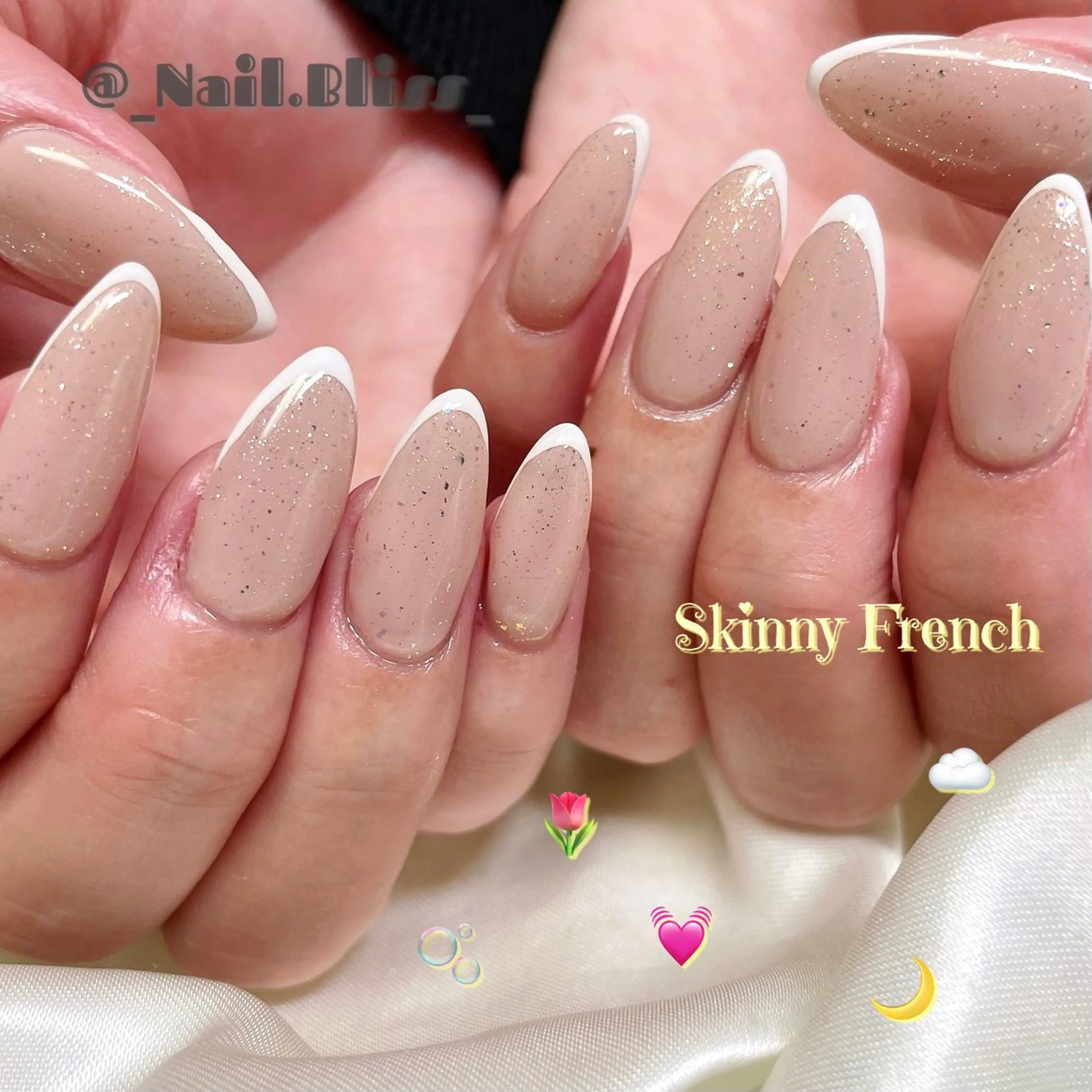 ネイル フレンチネイル ハンドネイル NAIL BLISSのネイルデザイン