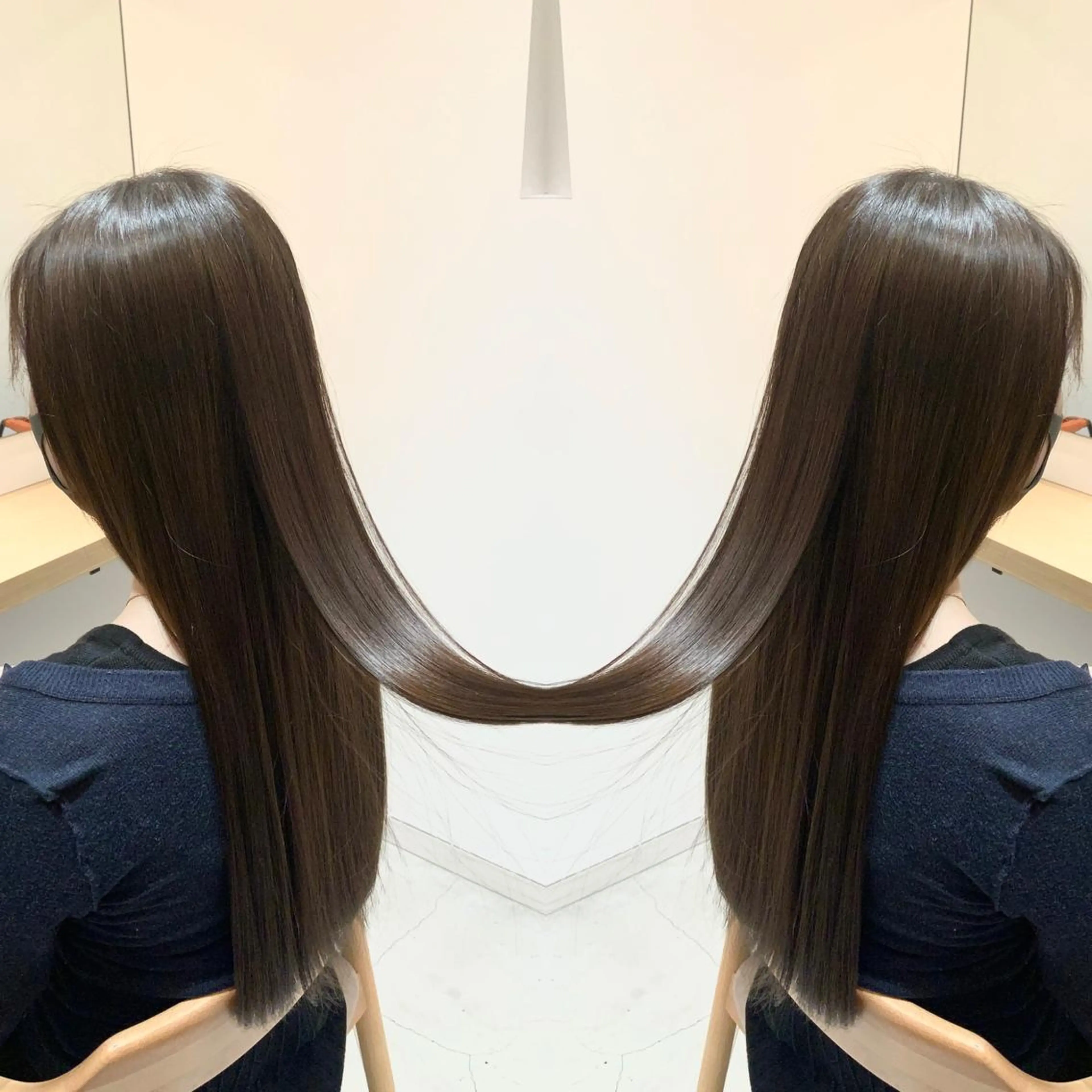 セミロング ✨髪質改善　美髪✨ 縮毛　井上 大誠のヘアスタイル