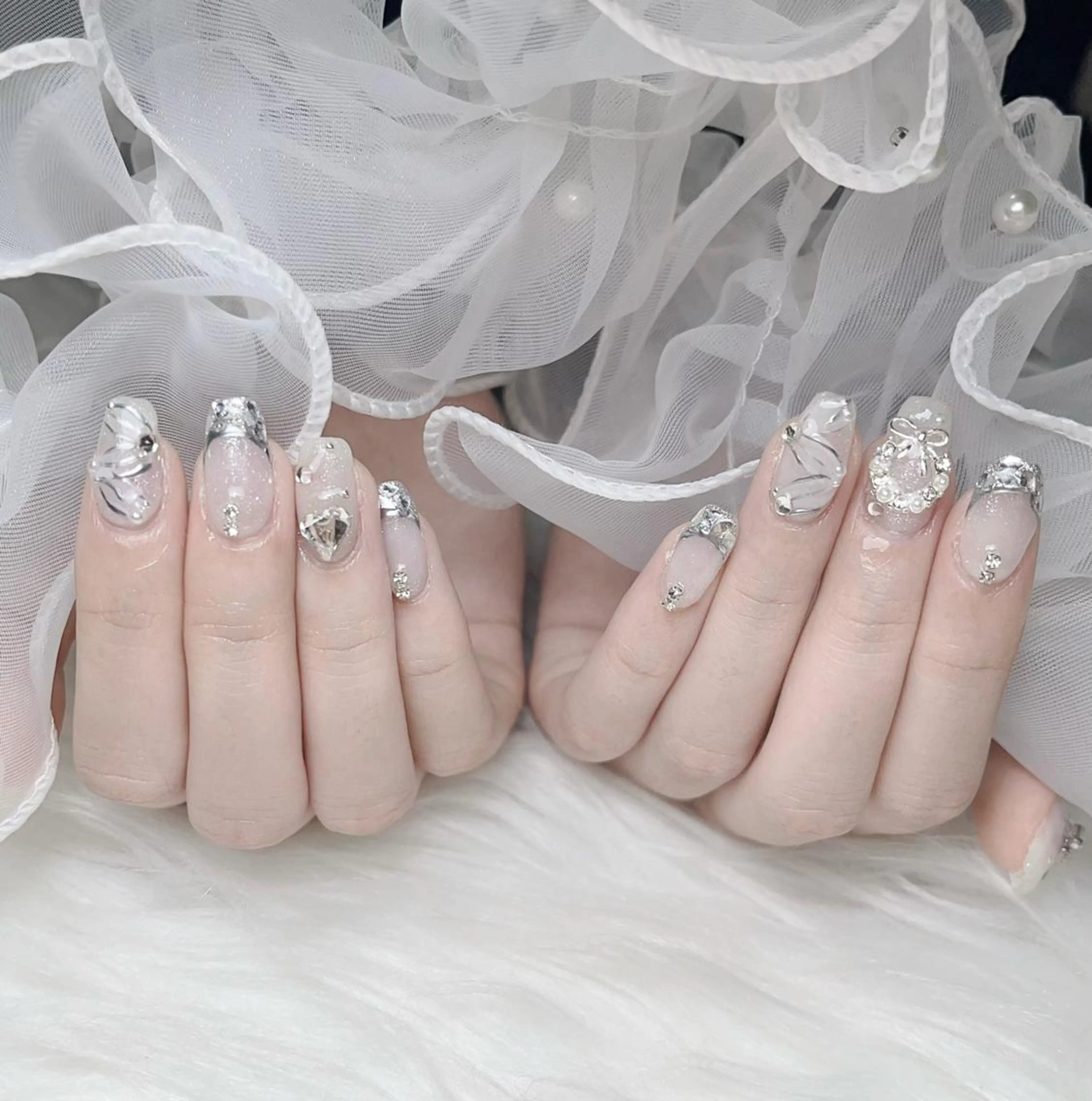 ネイル ki🍒🍒 ki ツルツルネイルのネイルデザイン