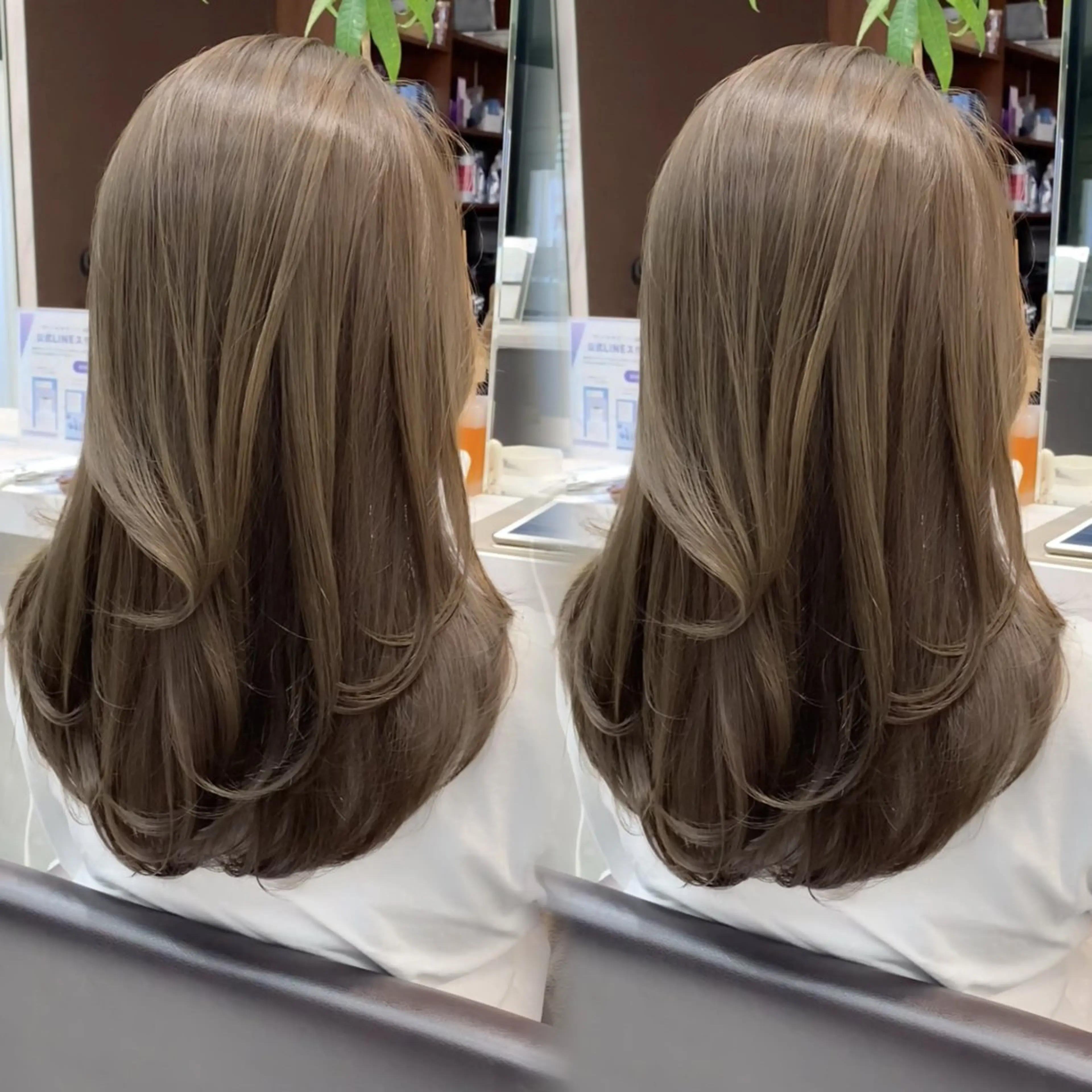 セミロング レイヤーカット 小顔カット カット ヘアカラー 🌙レイヤー/透明感 髪質改善/宮田💫のヘアスタイル