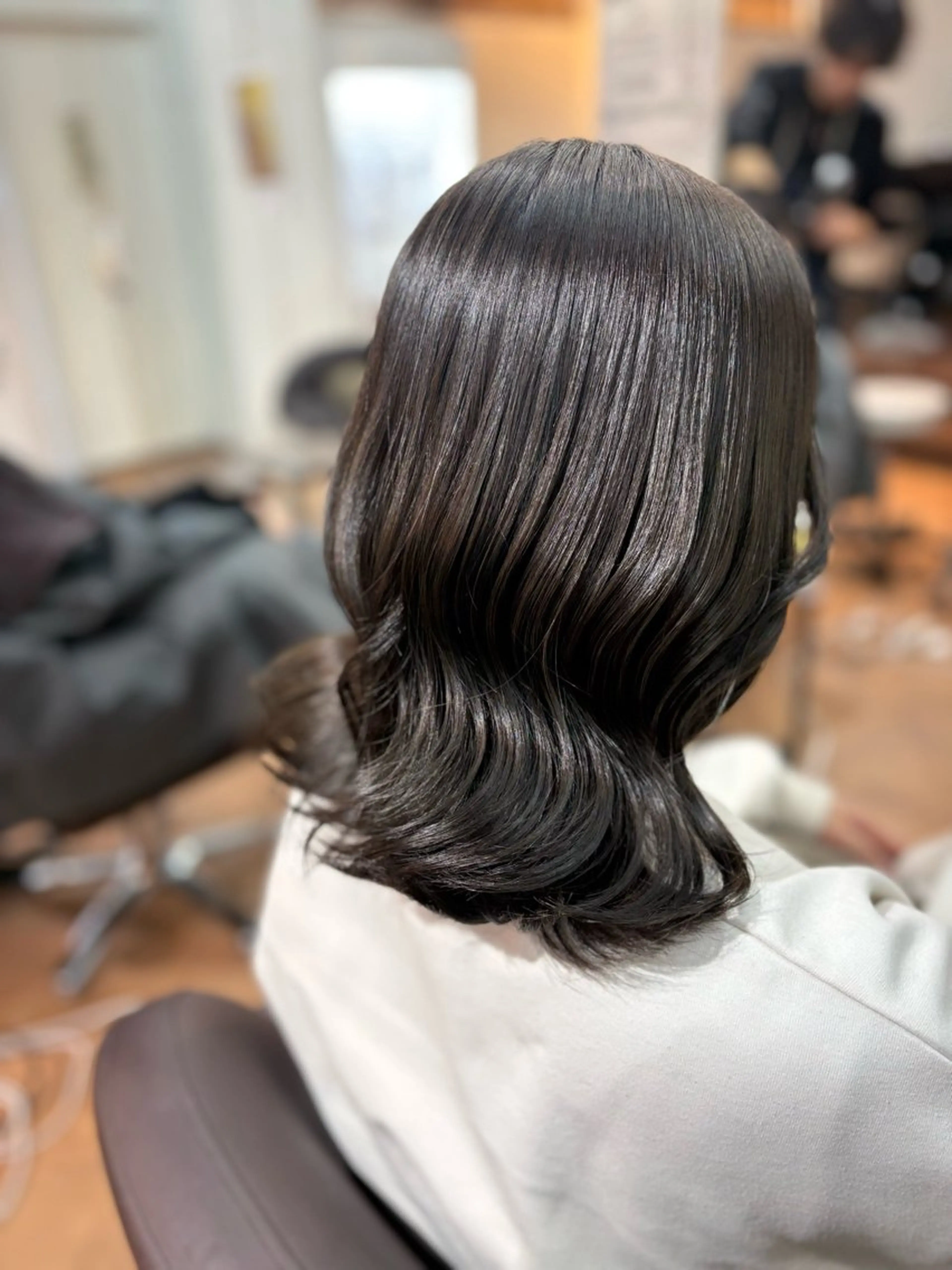 ミディアム カラー オリーブカラー 🍒Ayana🍒 艶カラー🍒のヘアスタイル