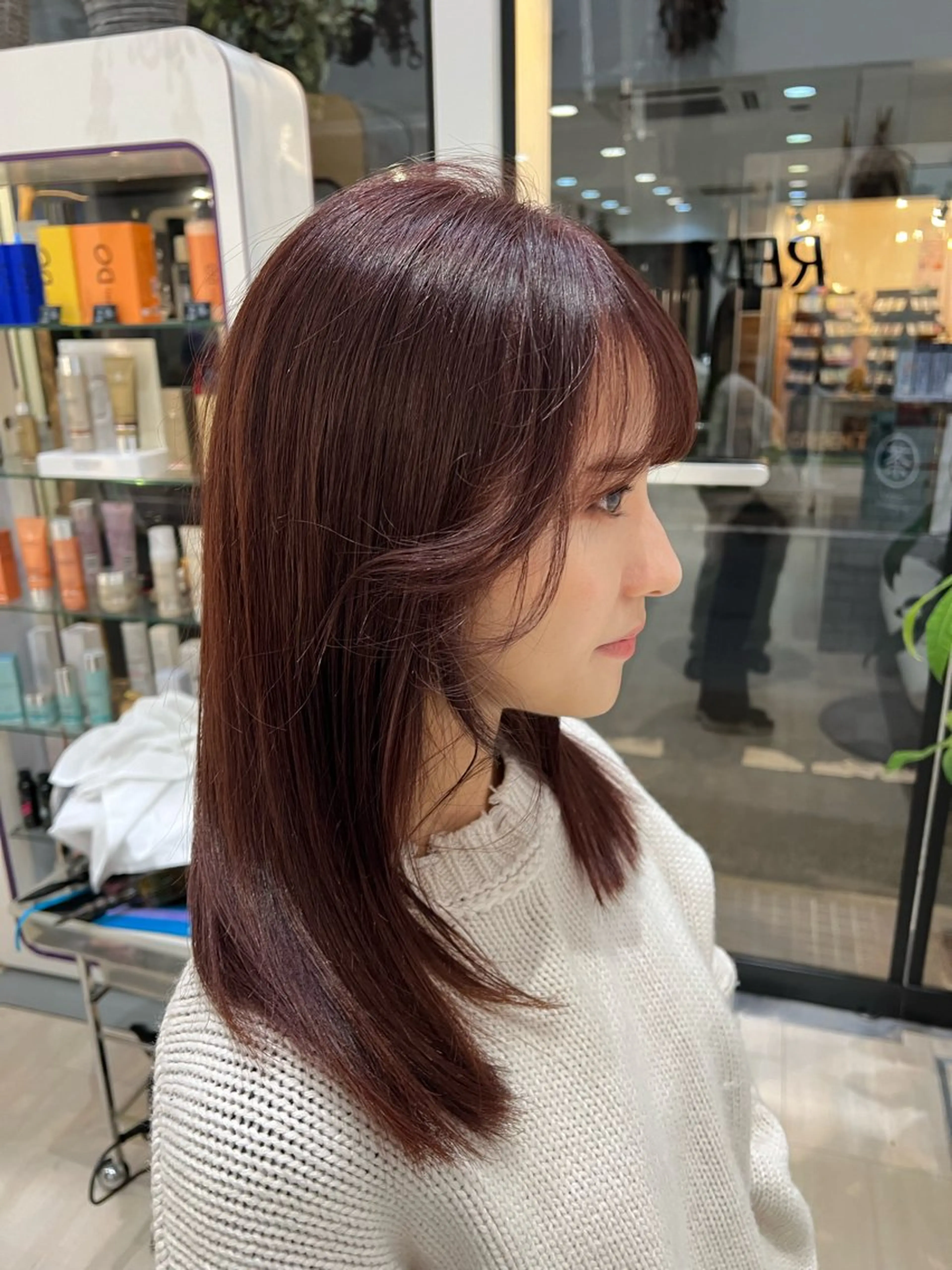 ミディアム カラー パーマ ヘアアレンジ メンズ 堀井 凌平のヘアスタイル