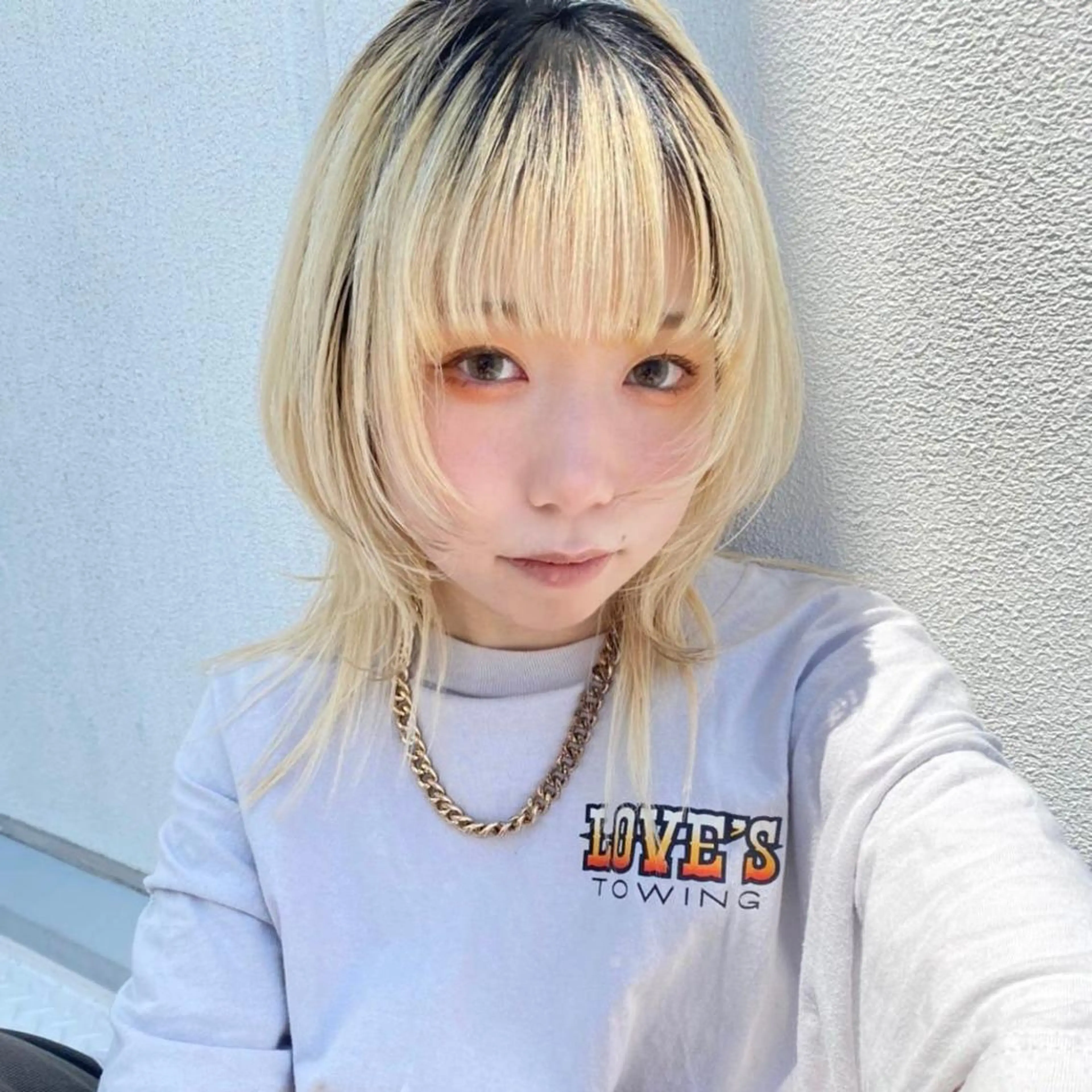 ミディアム カラー HOLON池袋所属・ウルフカット ハッシュカット/七海のヘアスタイル