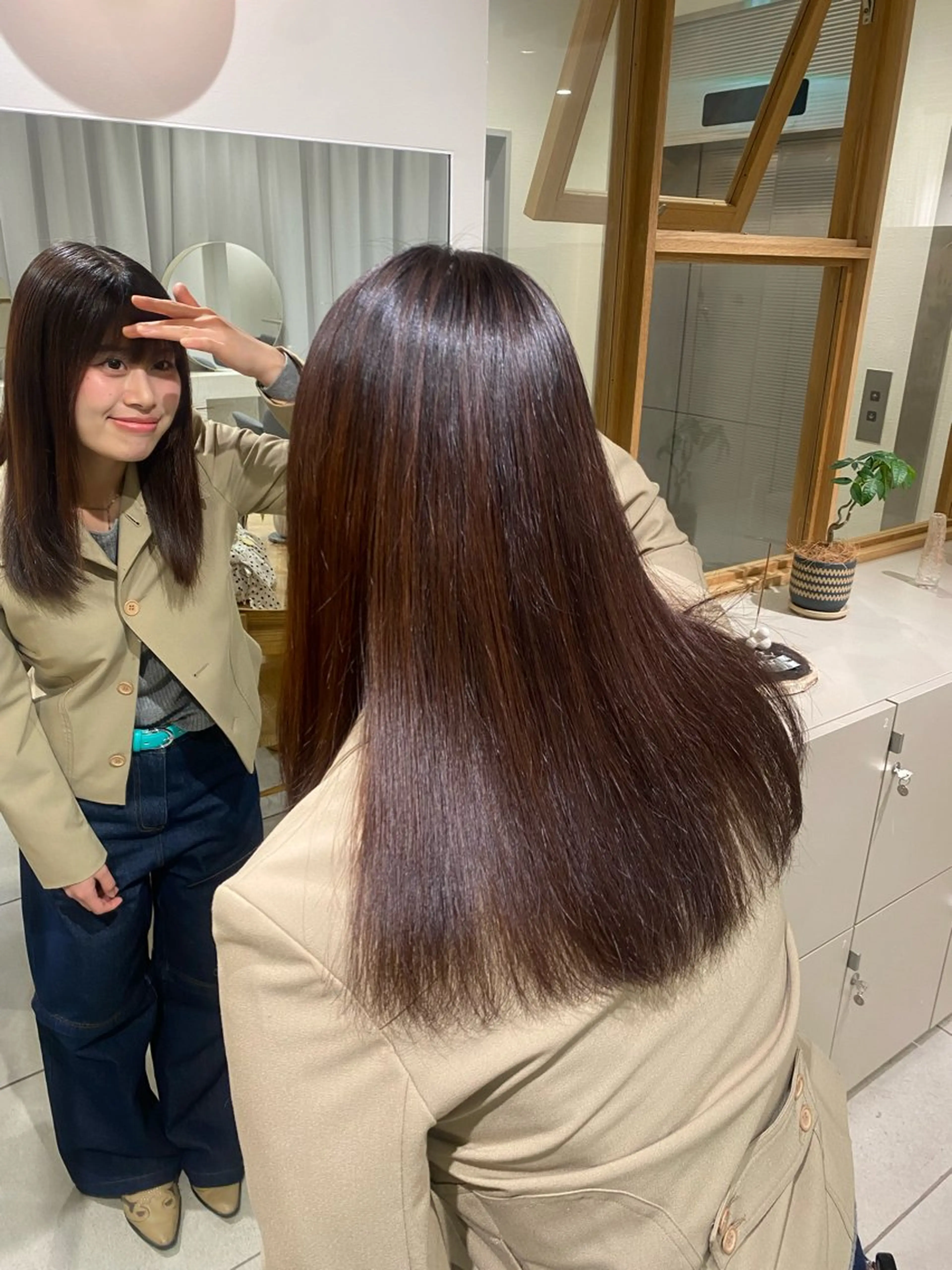 ロング 縮毛矯正 ナイトウ コトのヘアスタイル